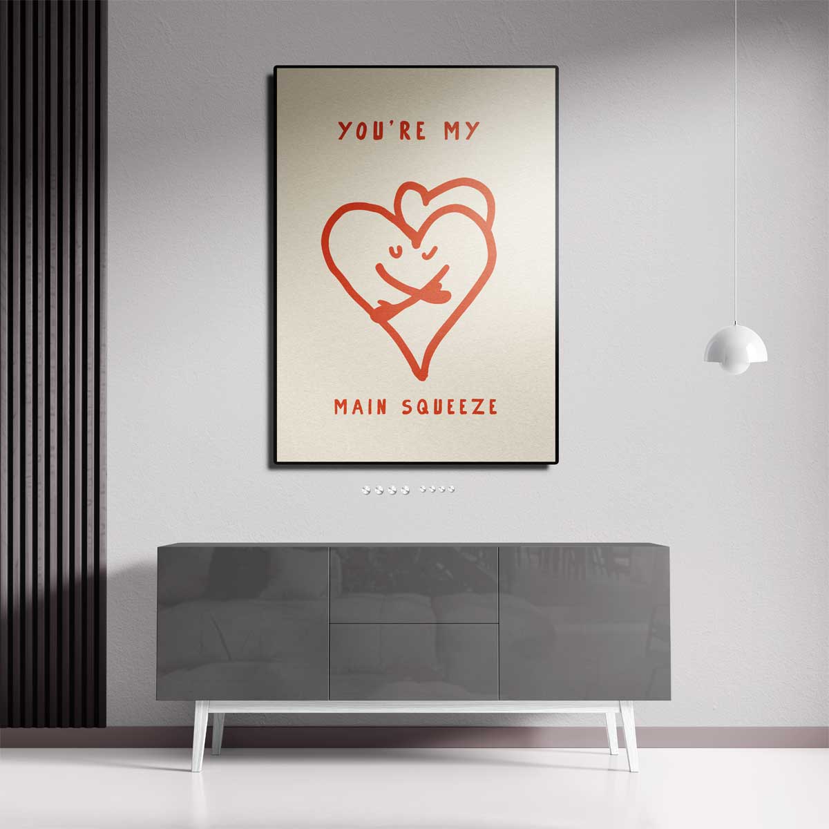 Knuffelend Hart Kunstwerk-canvas-dibond-plexiglas-wanddecoratie-WallArtistic