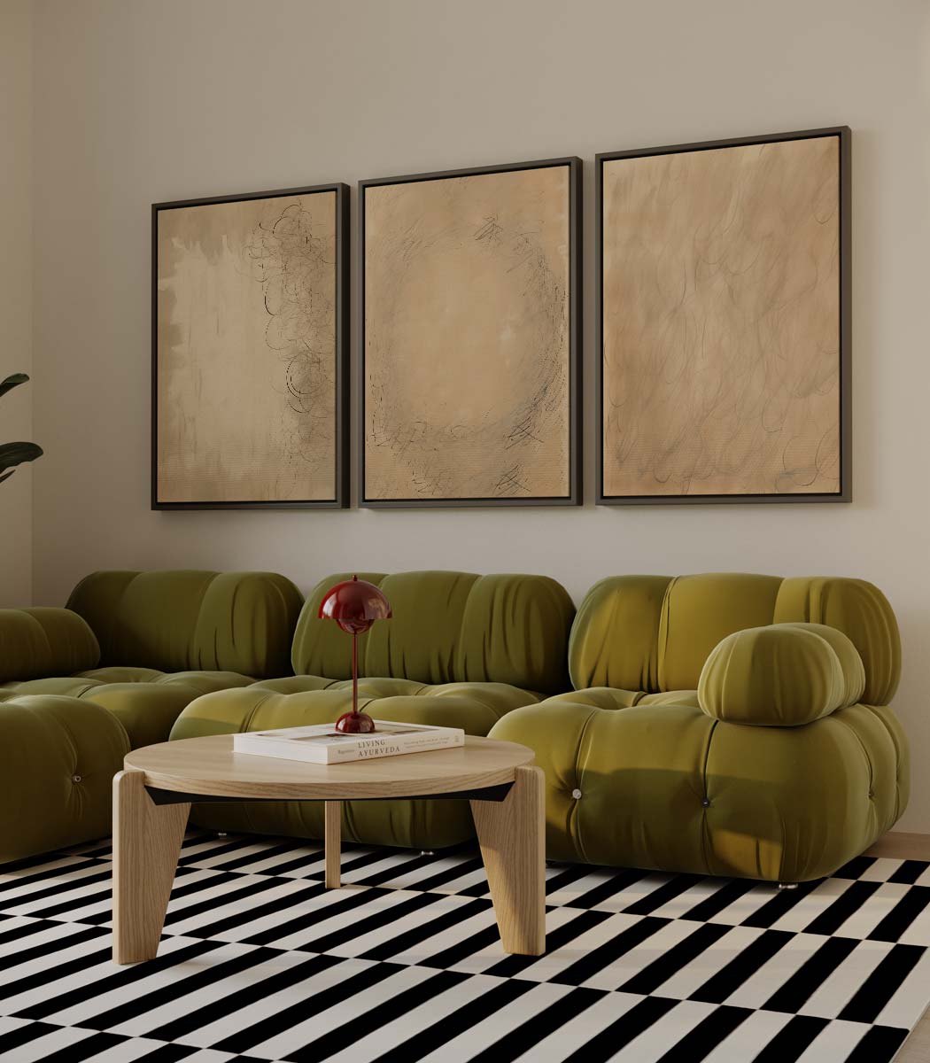 Aards en ruw Kunstwerk-canvas-dibond-plexiglas-wanddecoratie-WallArtistic