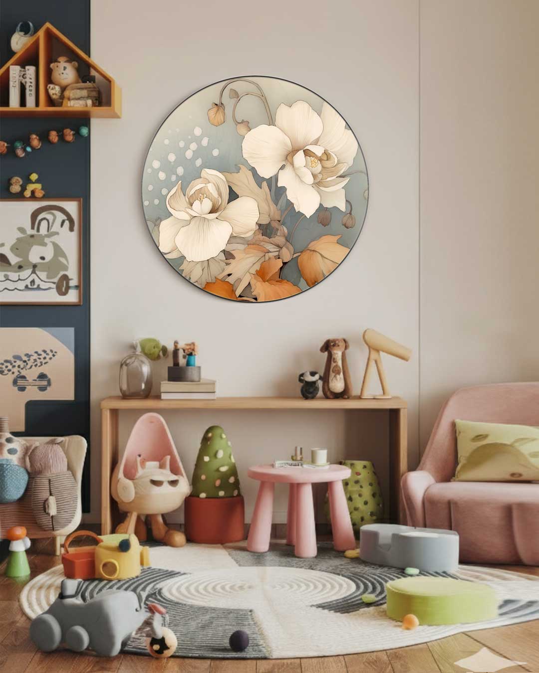 Bloemenpracht Muurcirkel-WallArtistic