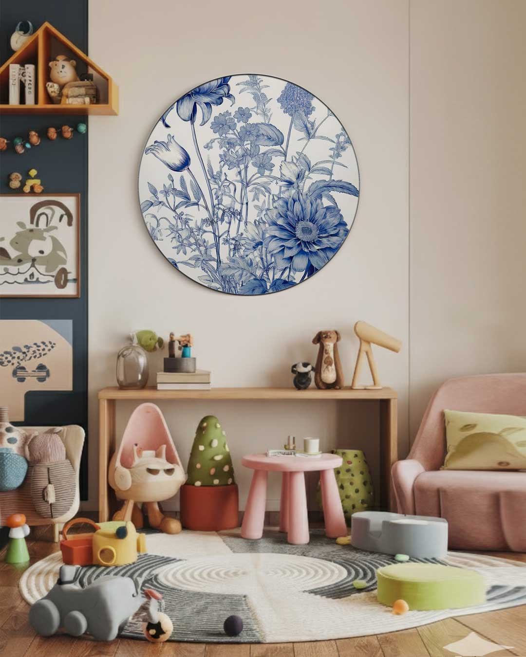 Bloemenpracht Muurcirkel-WallArtistic