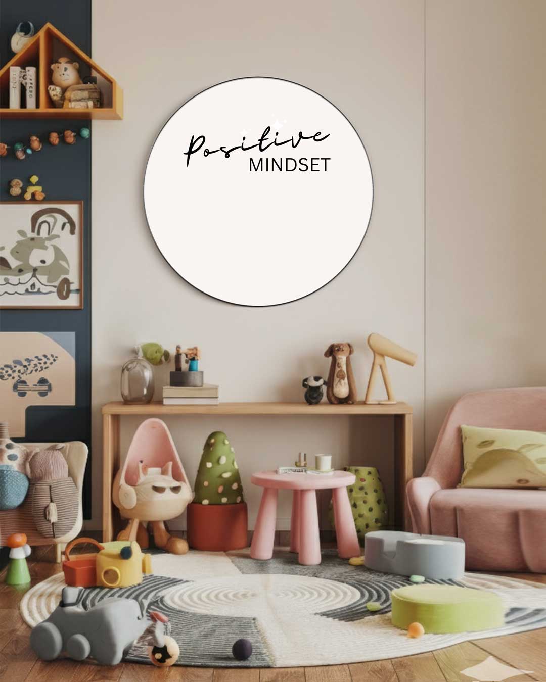 Positive Mindset Muurcirkel-WallArtistic