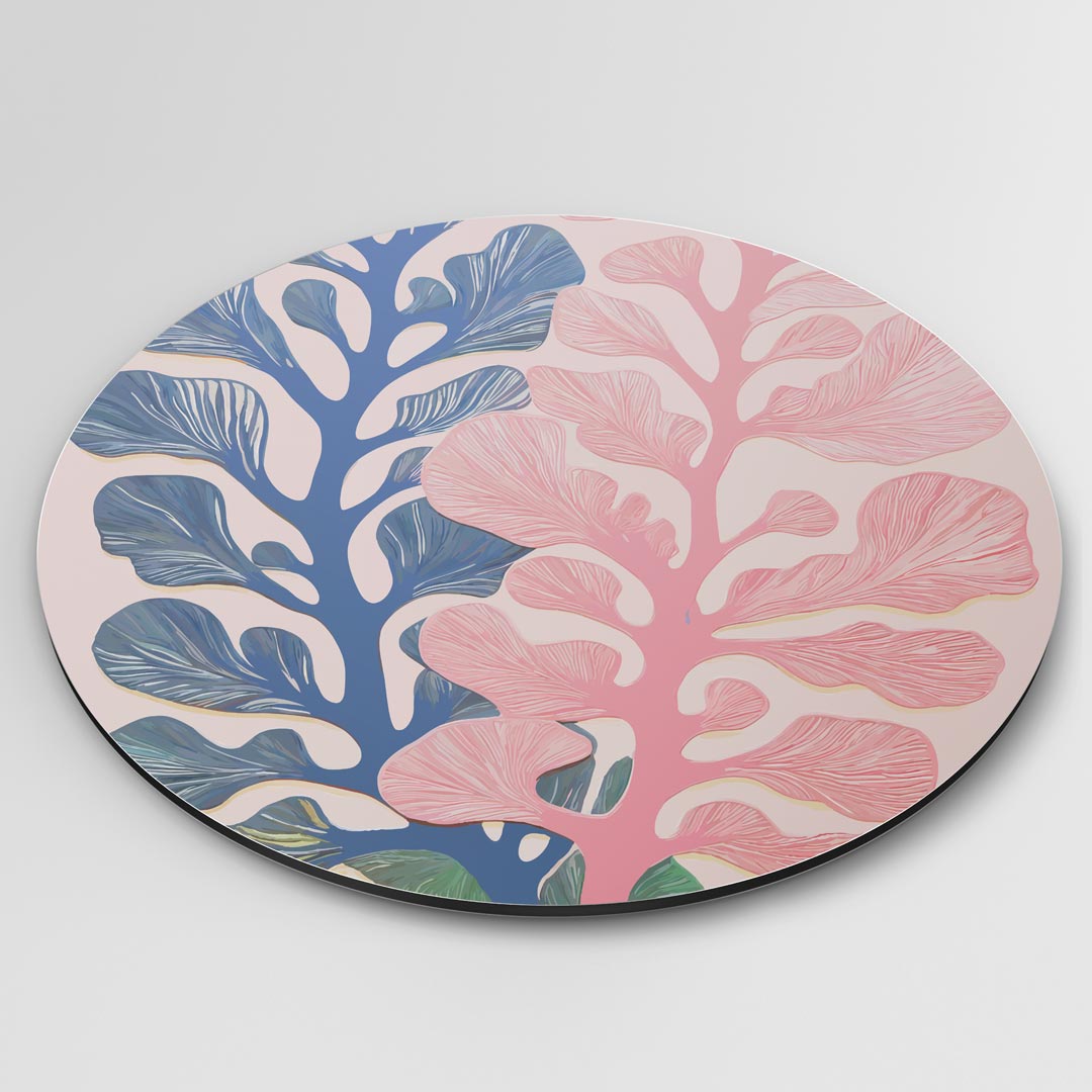 Stylish Botanische Muurcirkel-WallArtistic