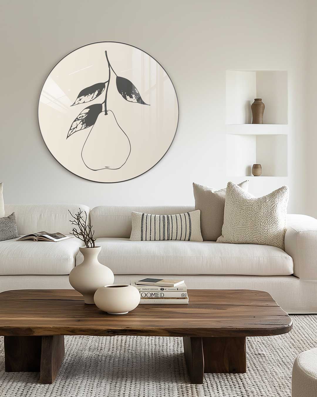 Elegante Peer Muurcirkel-WallArtistic