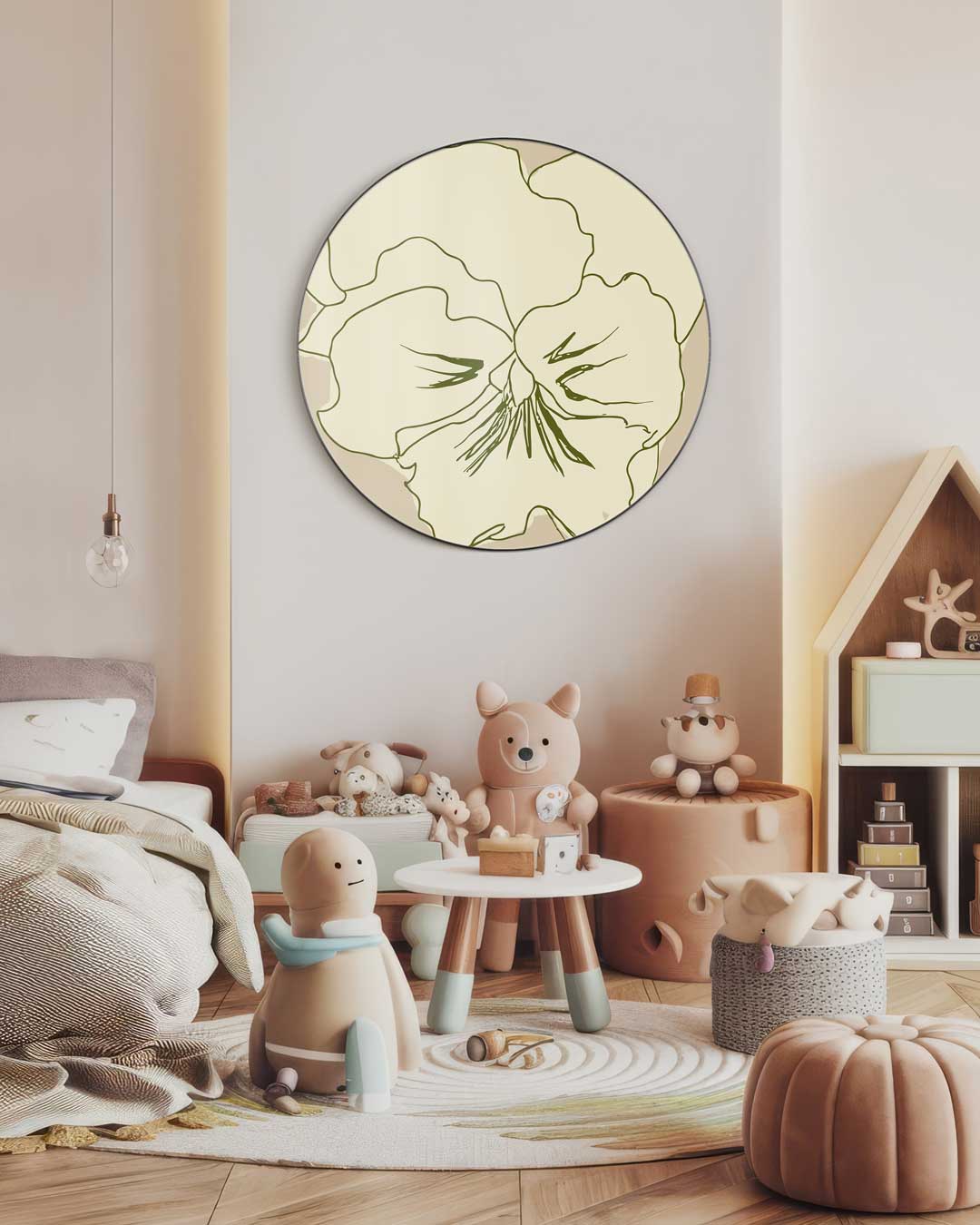 Bloemen Muurcirkel-WallArtistic