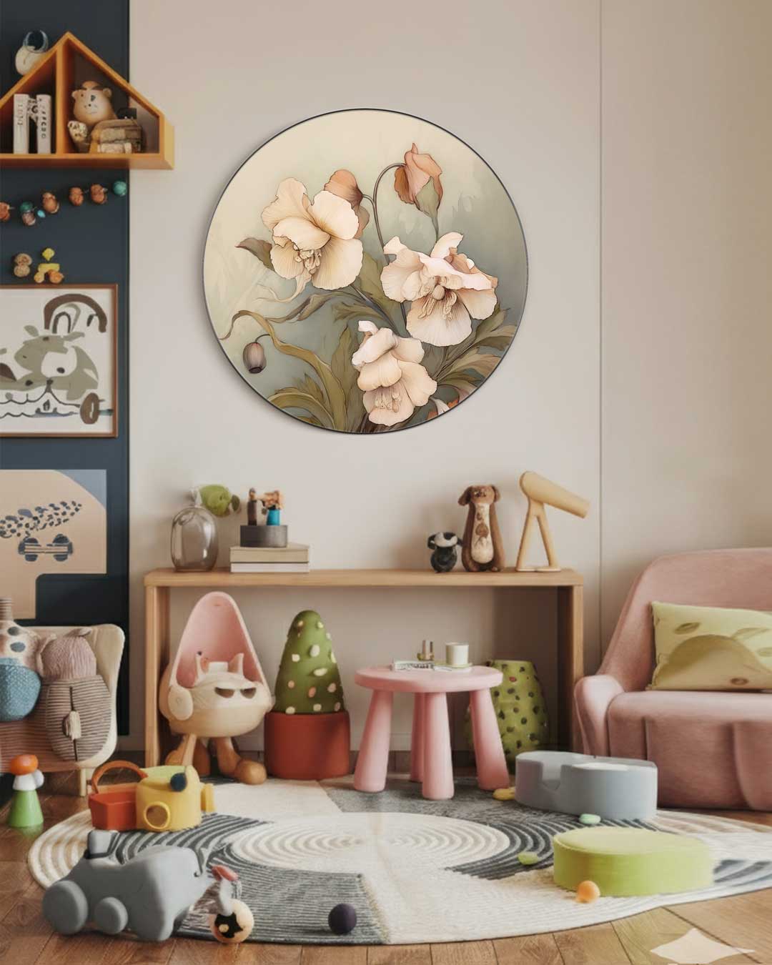 Bloemenpracht Muurcirkel-WallArtistic