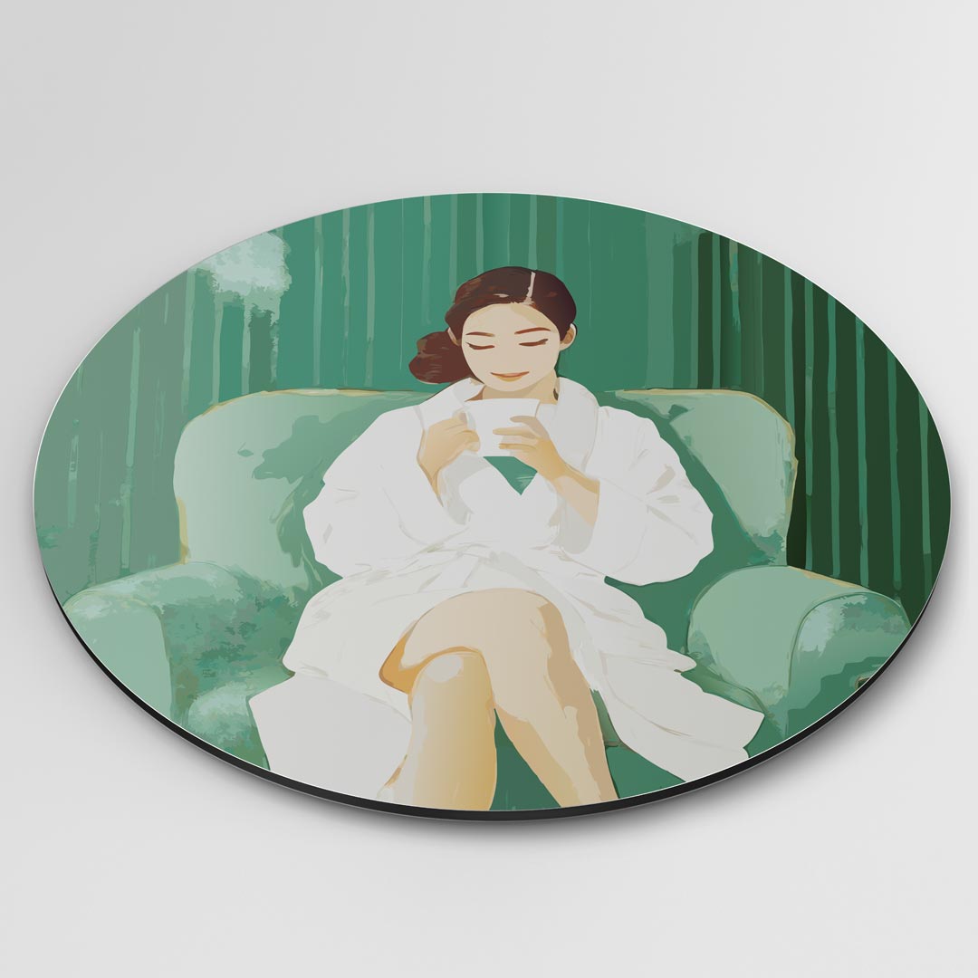 Relax en Ontspan Muurcirkel-WallArtistic
