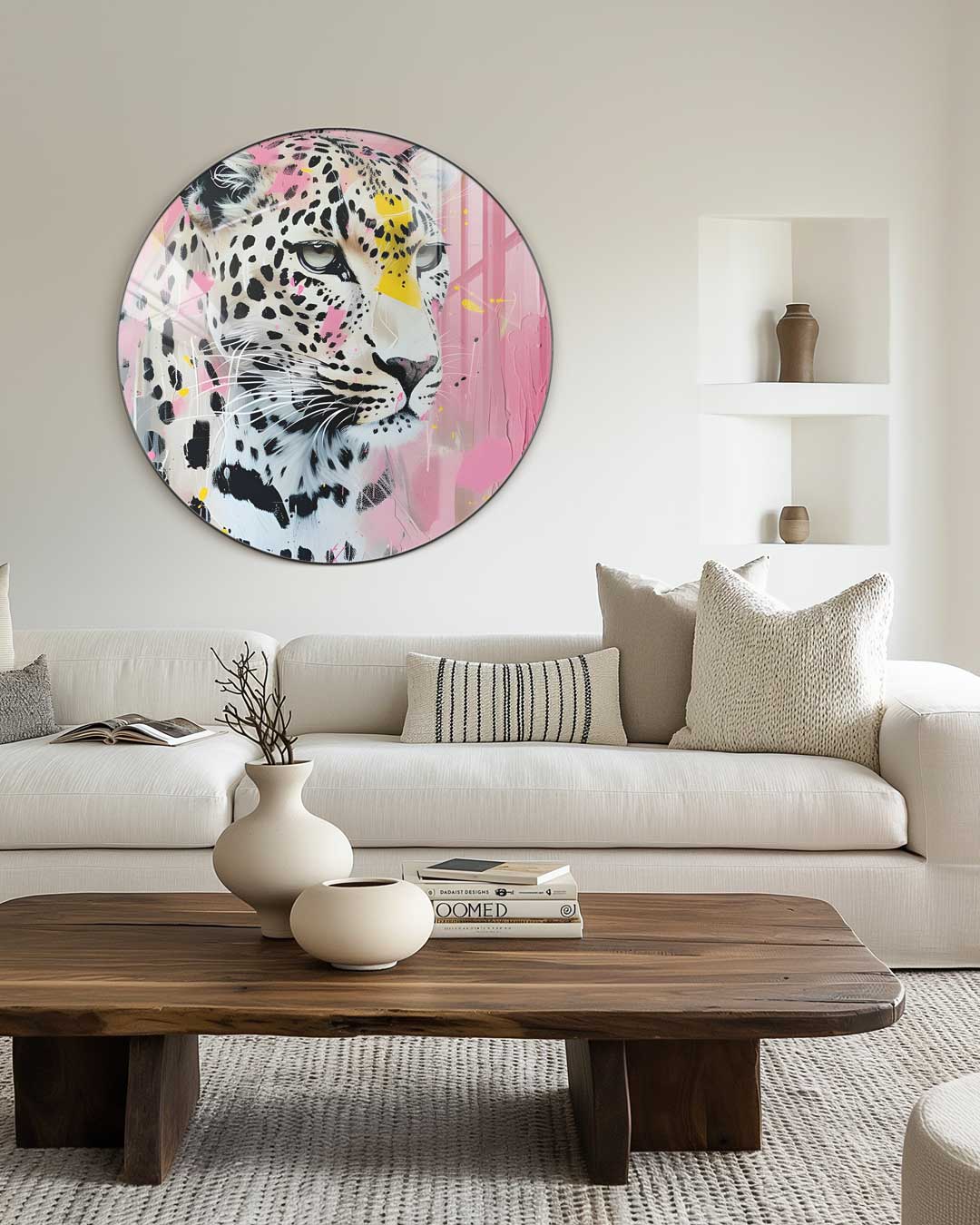 Stoere Panter Muurcirkel-WallArtistic