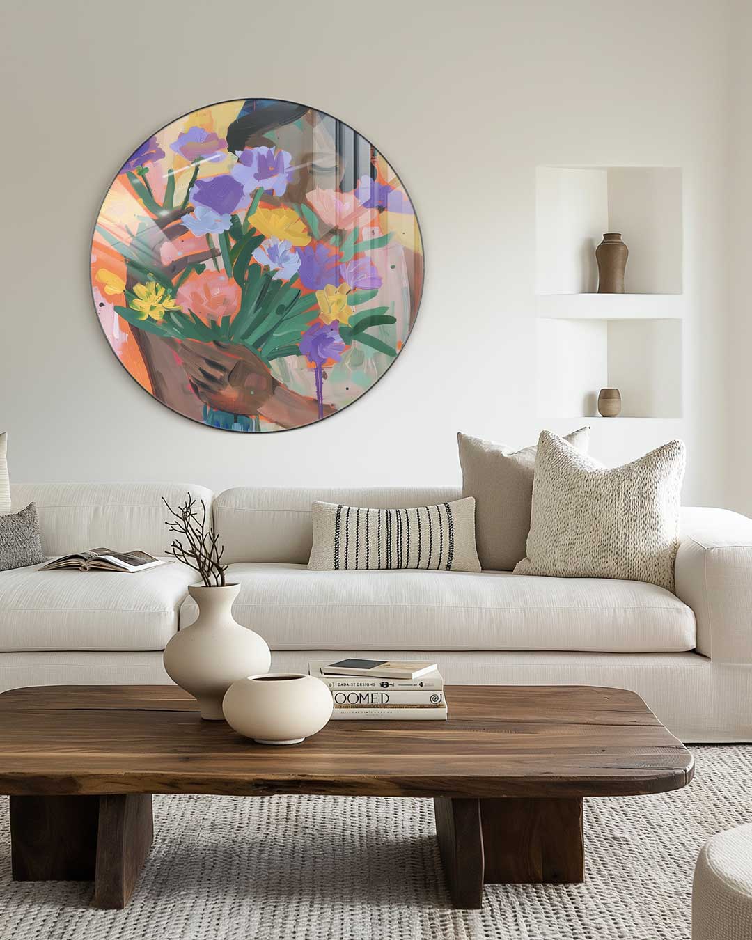 Bloemenpracht Muurcirkel-WallArtistic