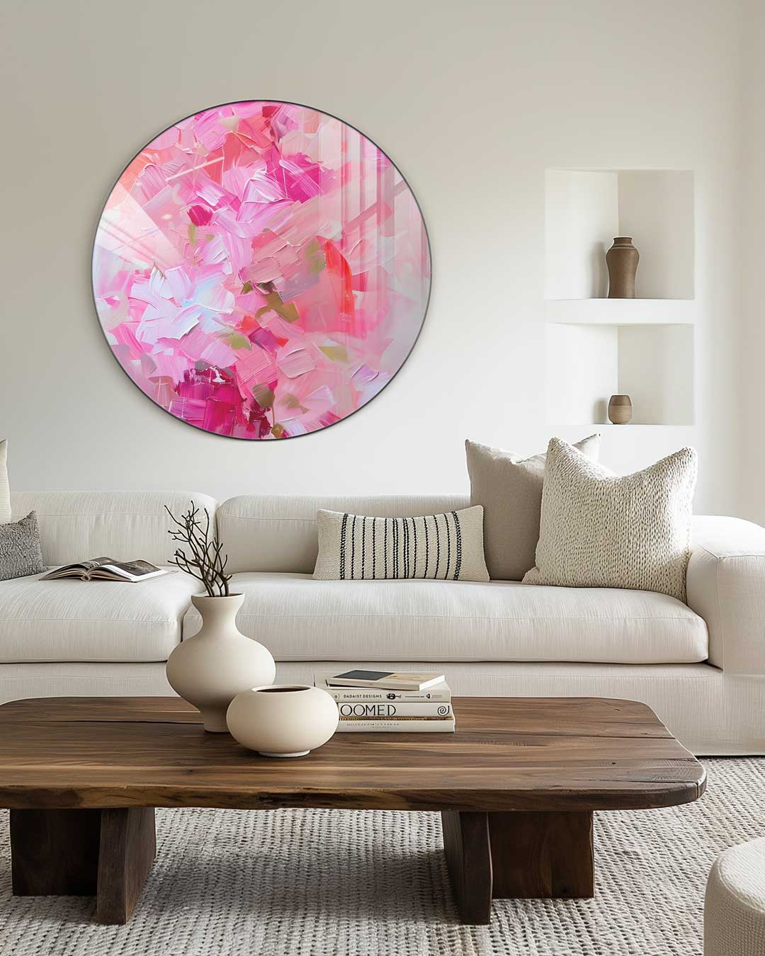 Roze Droom Muurcirkel-WallArtistic