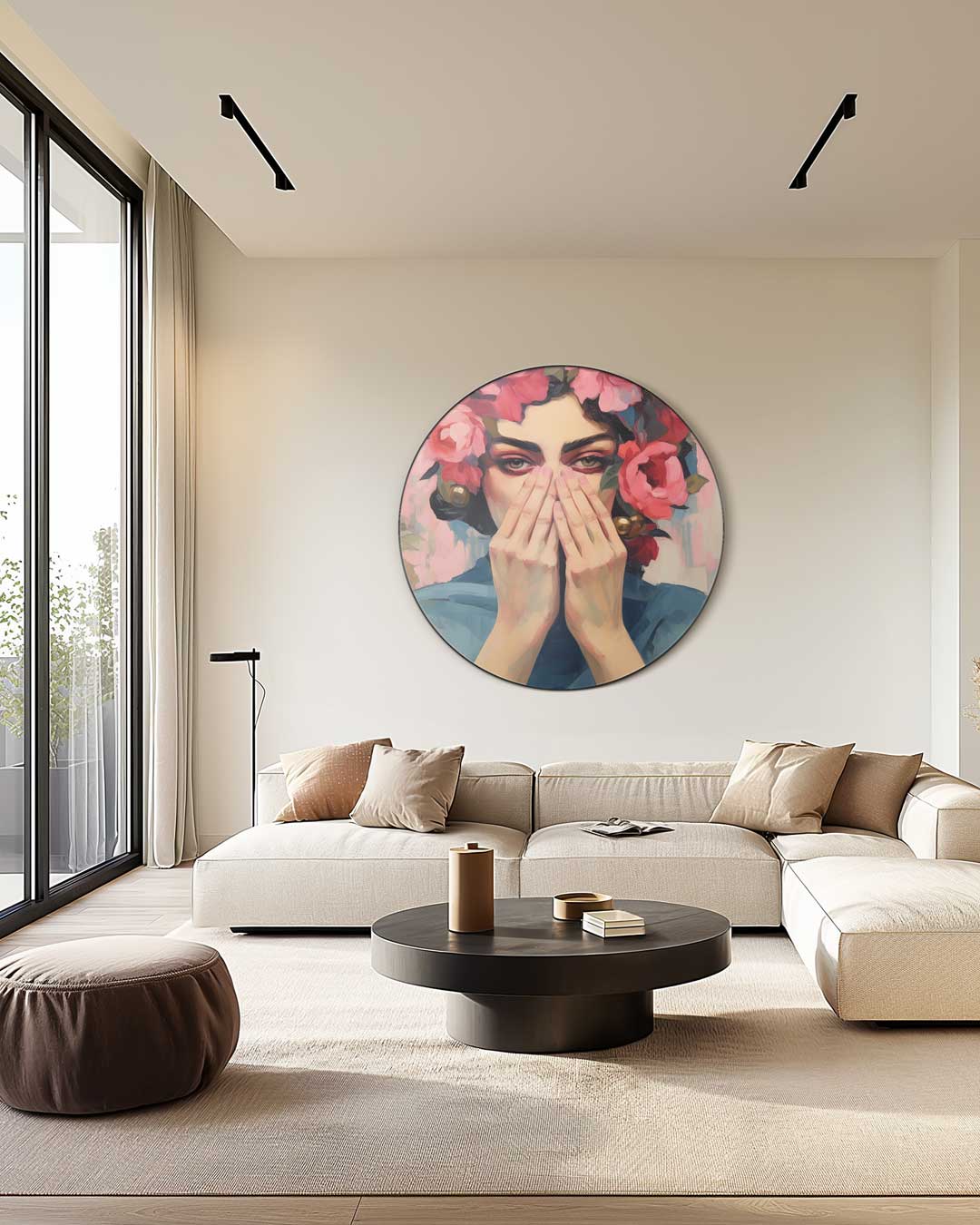 Bloemenpracht Muurcirkel-WallArtistic