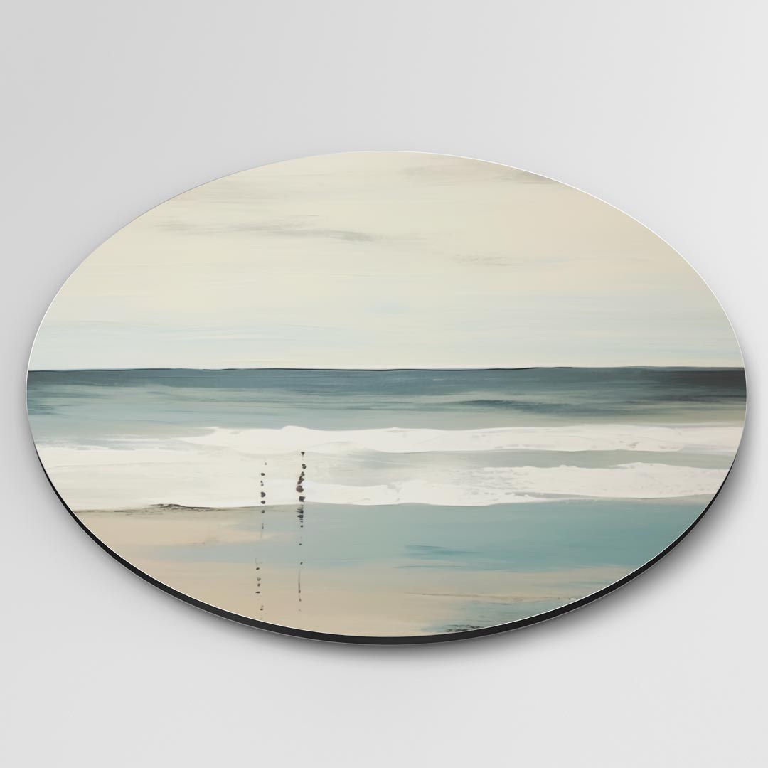 Rustgevende Oceaangloed Muurcirkel-WallArtistic