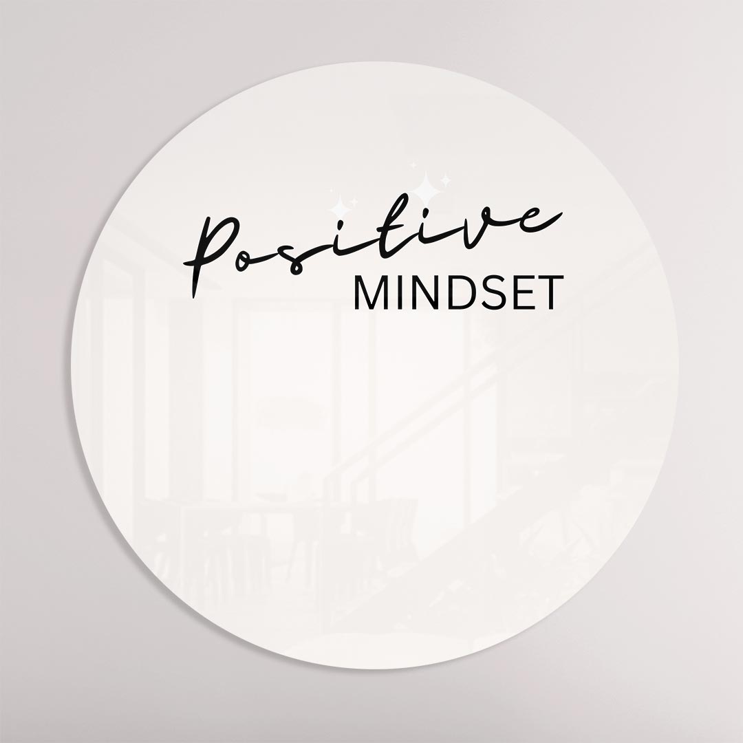Positive Mindset Muurcirkel-WallArtistic