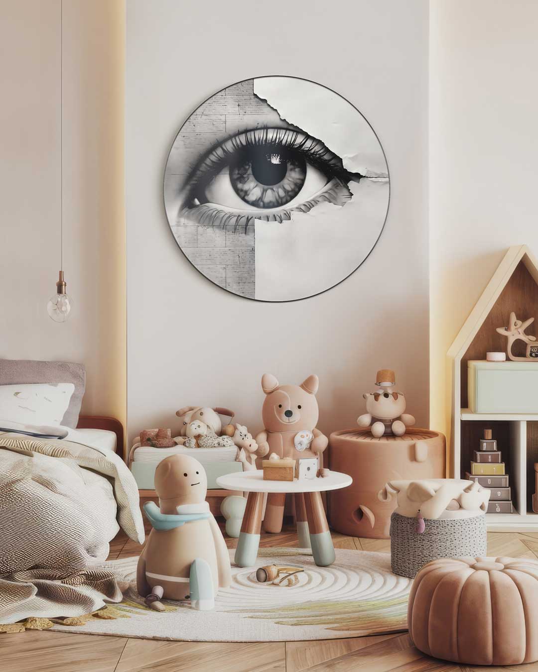 Oog voor Detail Muurcirkel-WallArtistic