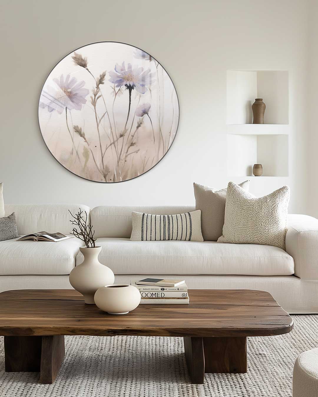 Veldbloemen Muurcirkel-WallArtistic