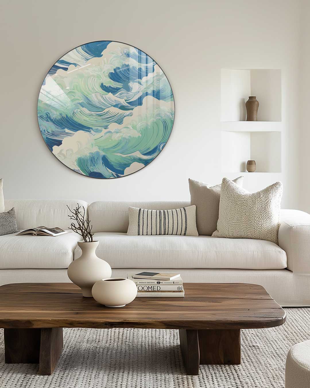 Ocean Waves Muurcirkel-WallArtistic
