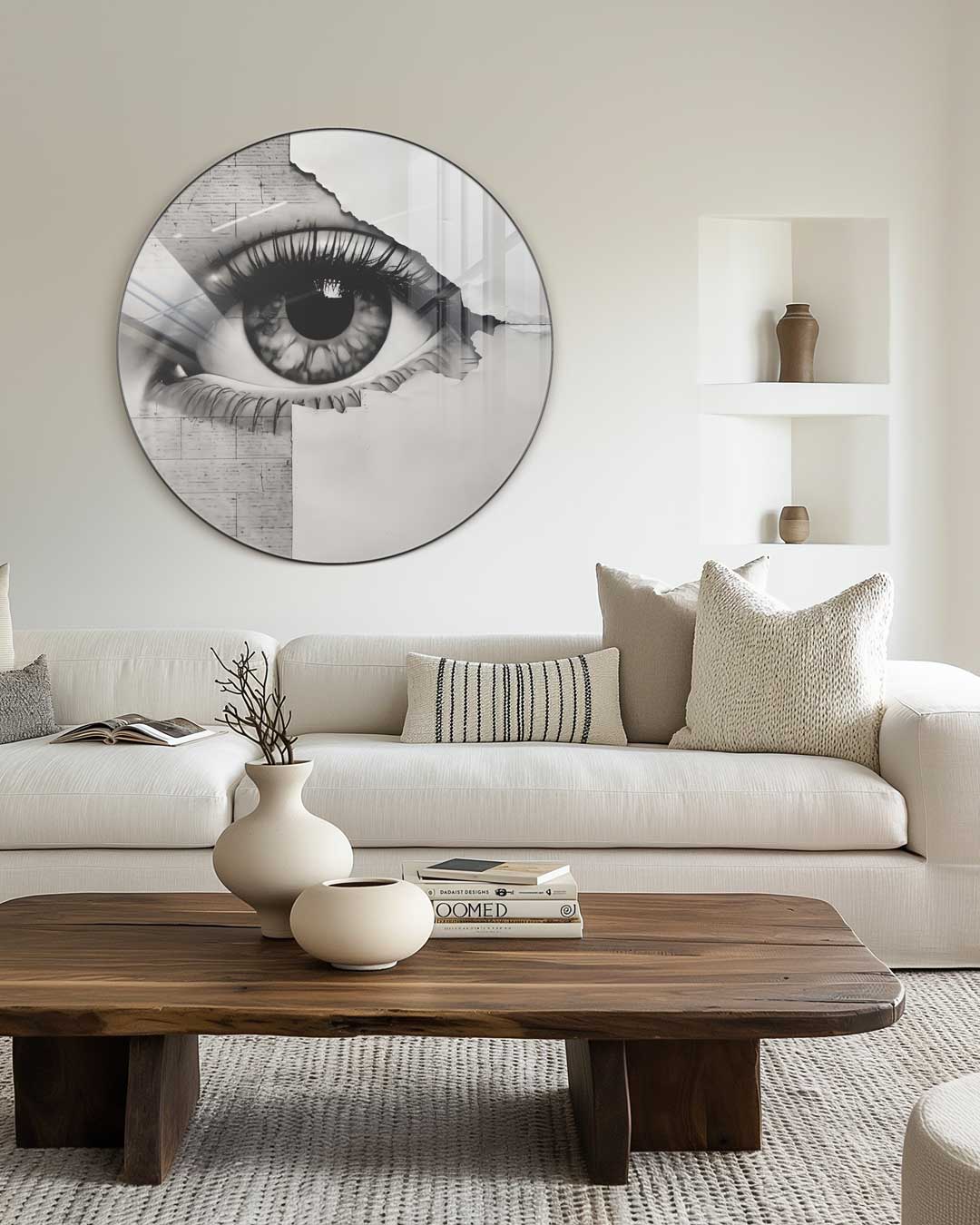 Oog voor Detail Muurcirkel-WallArtistic