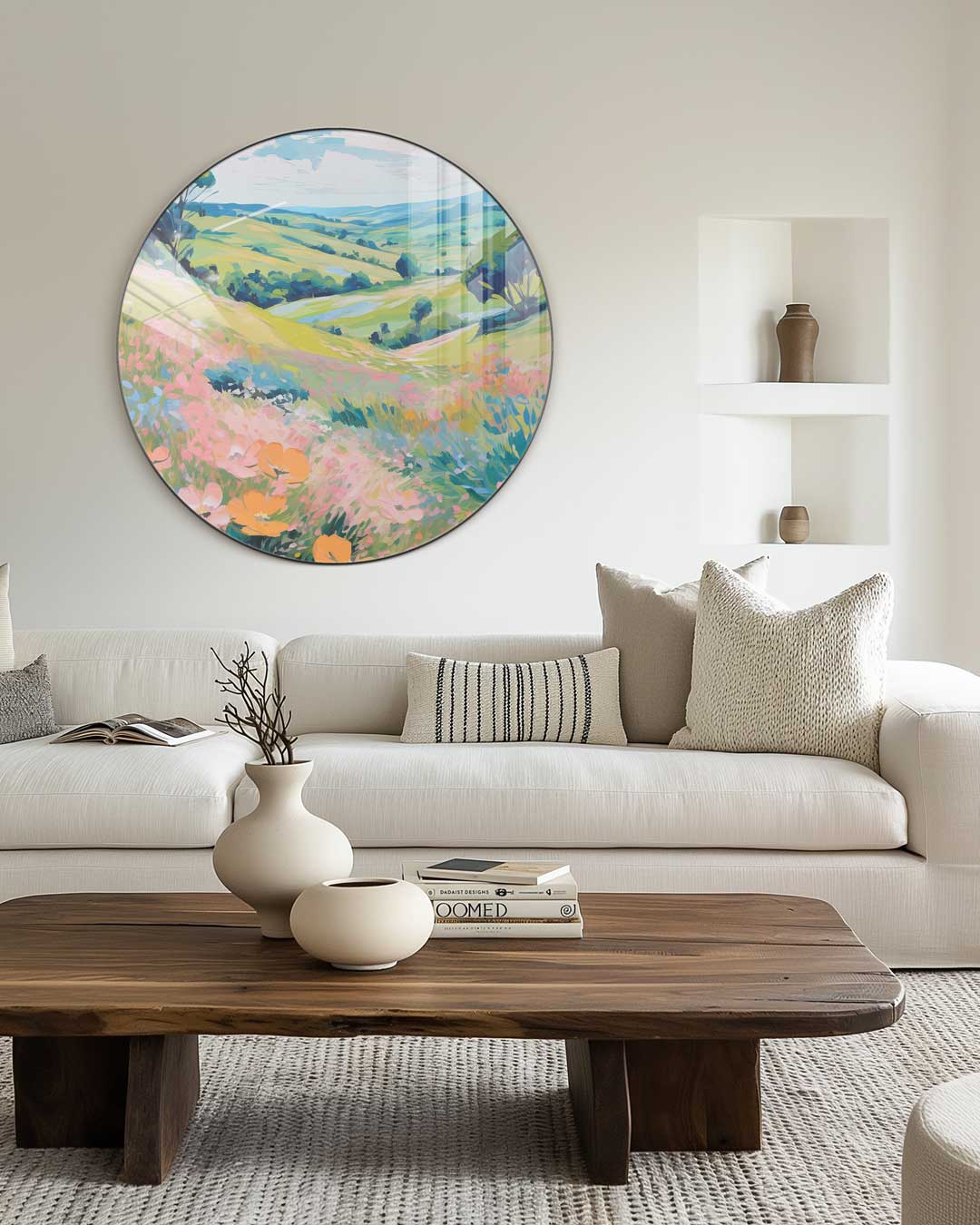 Landschapsdroom Muurcirkel-WallArtistic