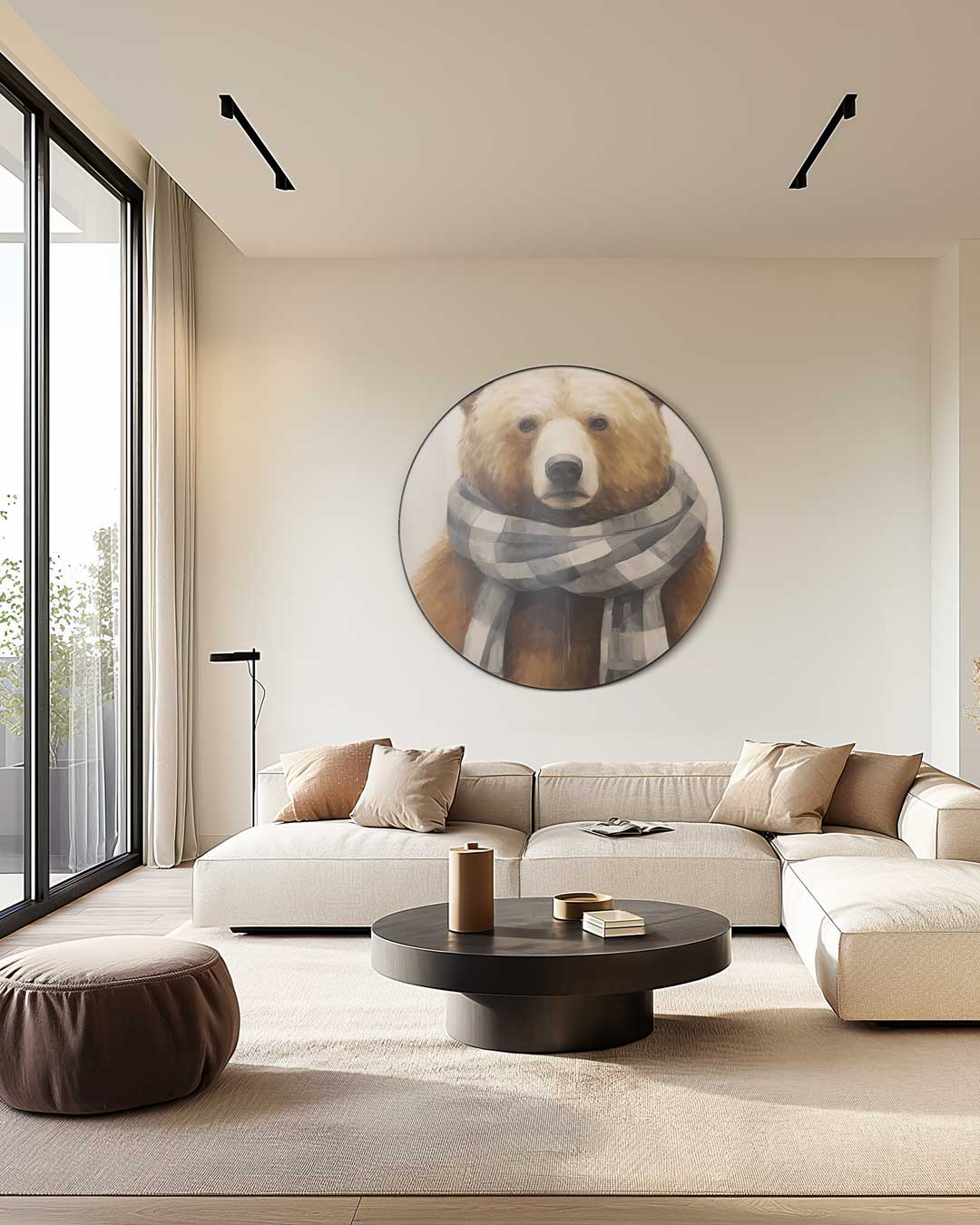 Dierenliefde Muurcirkel-WallArtistic
