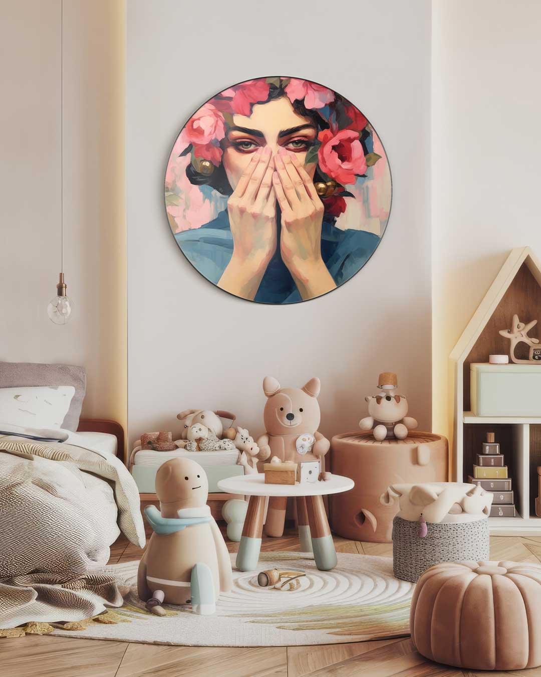 Bloemenpracht Muurcirkel-WallArtistic