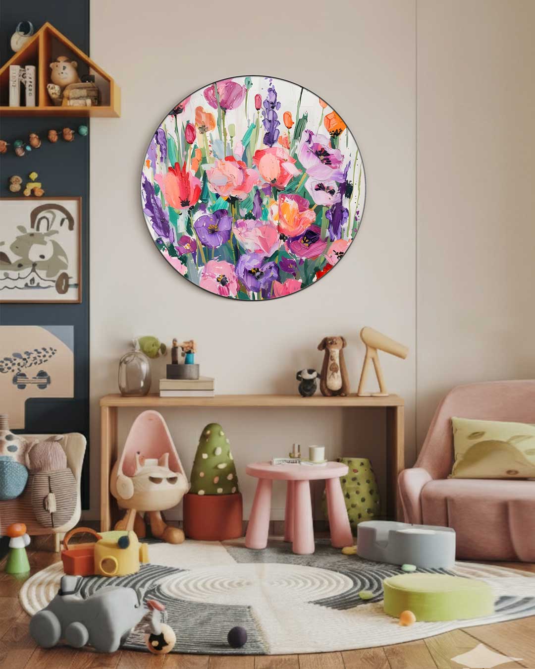 Bloemensprookje Muurcirkel-WallArtistic