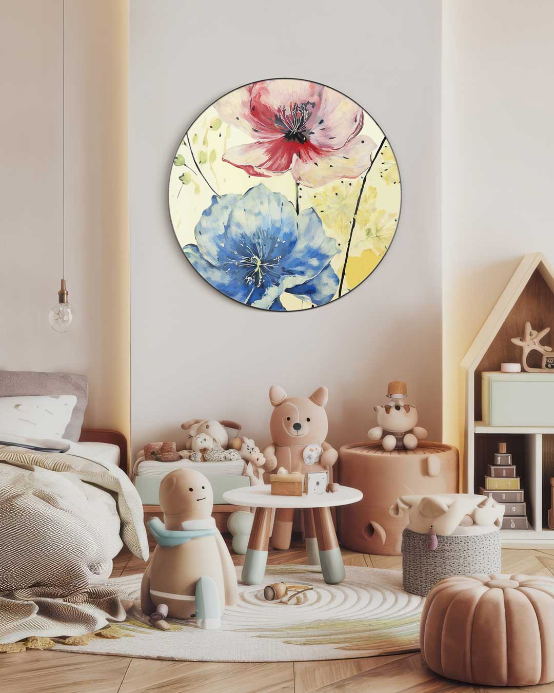 Bloemenpracht Muurcirkel-WallArtistic
