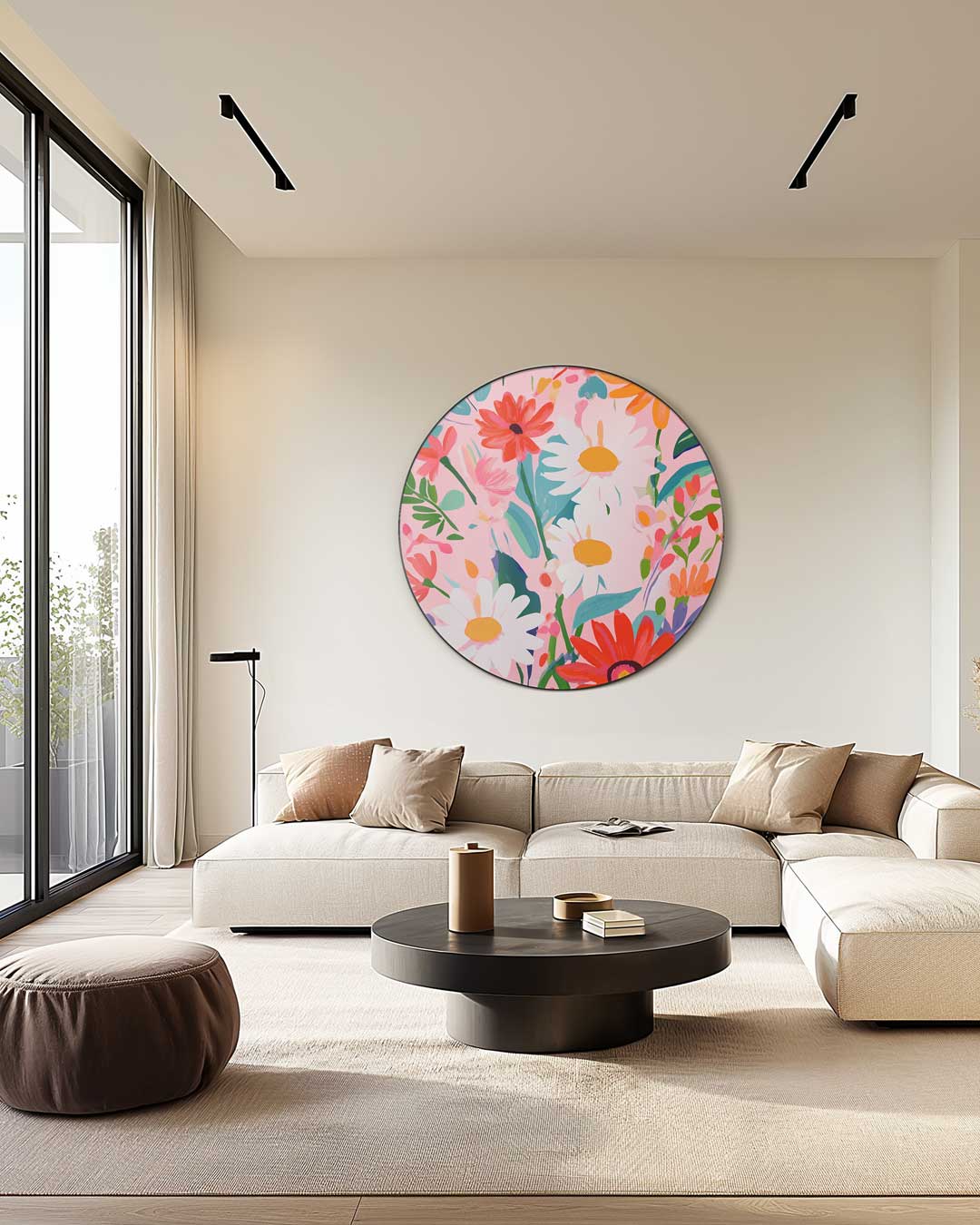 Bloemenpracht Muurcirkel-WallArtistic