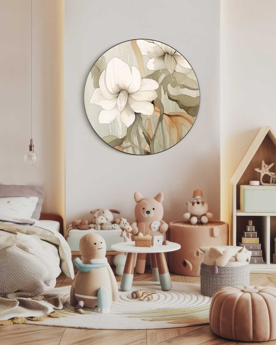 Bloemen Muurcirkel-WallArtistic