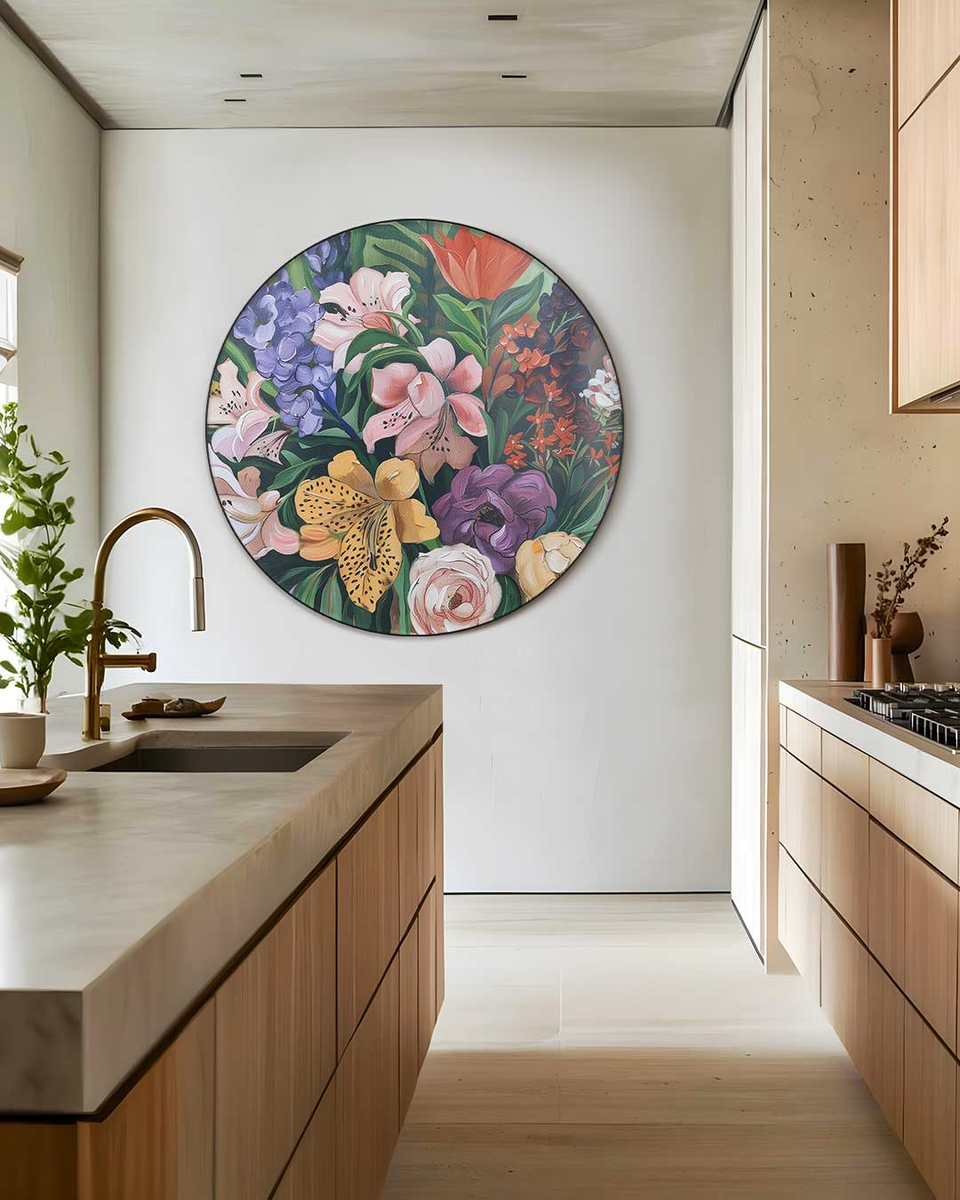 Bloemenpracht Muurcirkel-WallArtistic