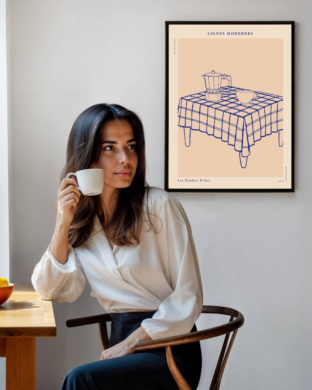Gedekte tafel met bestek Poster