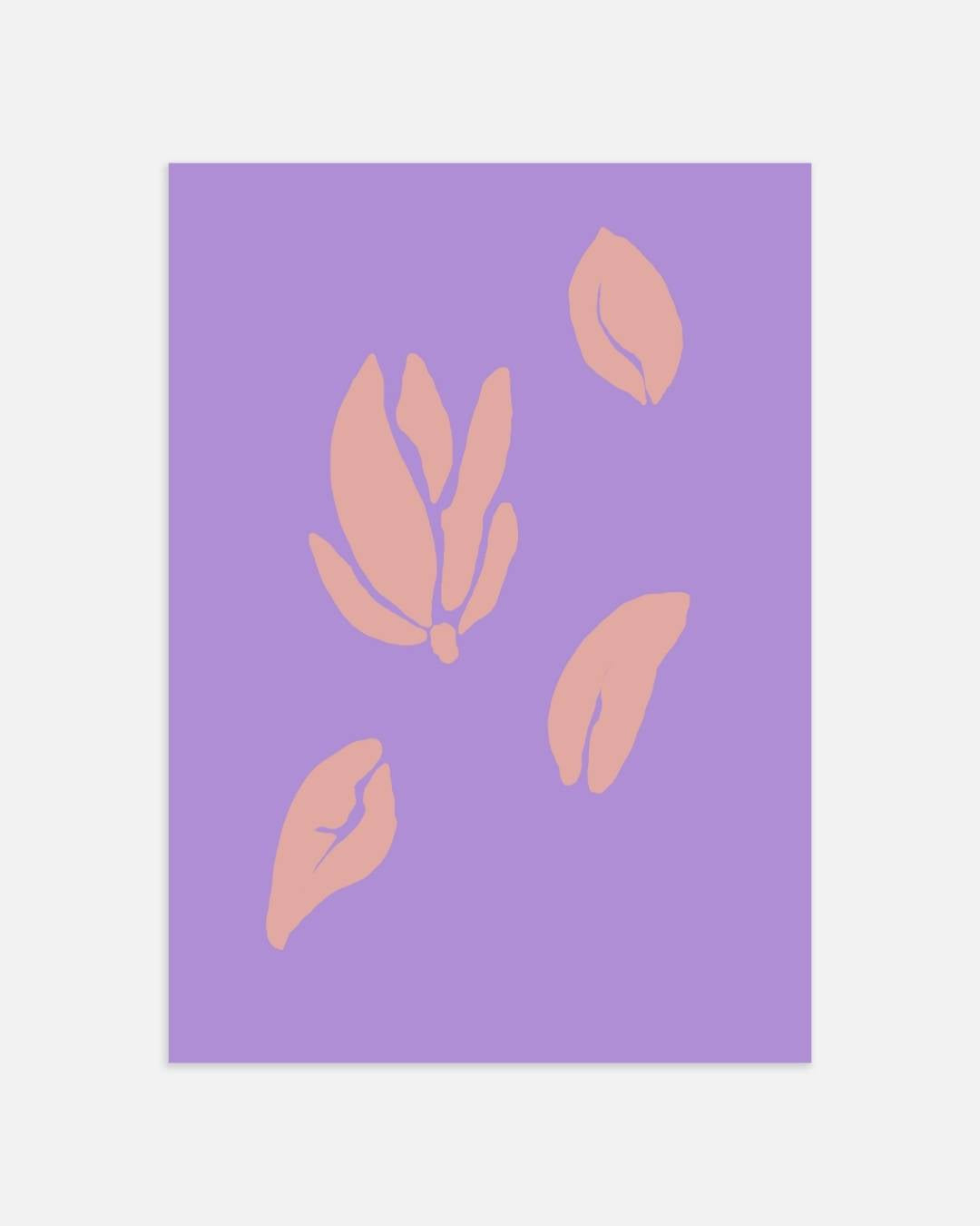 Abstracte bloemblaadjes Poster