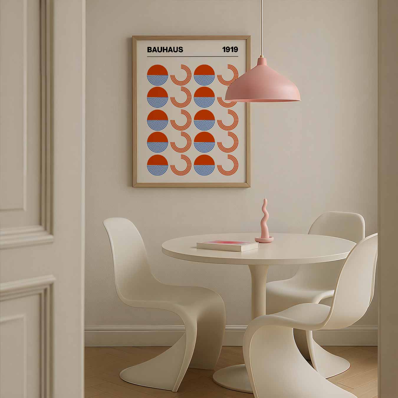 Stijl Vol Cirkel en Halve Cirkel Poster