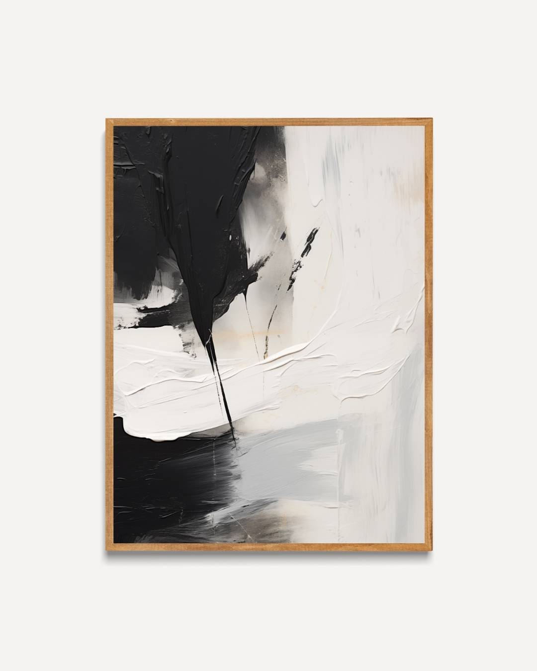 Abstracte penseelstreek Poster
