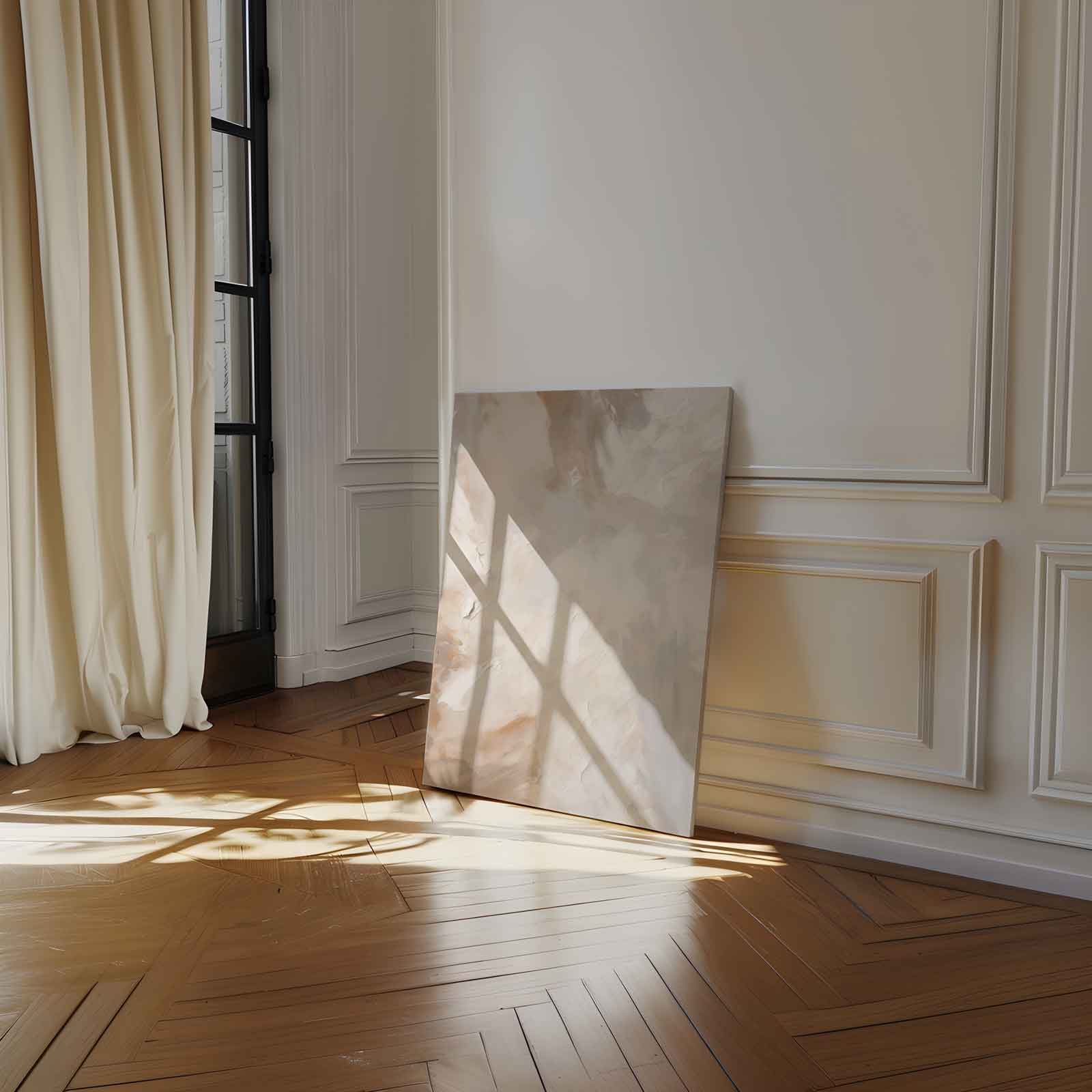 Aardetinten in vloeiende compositie