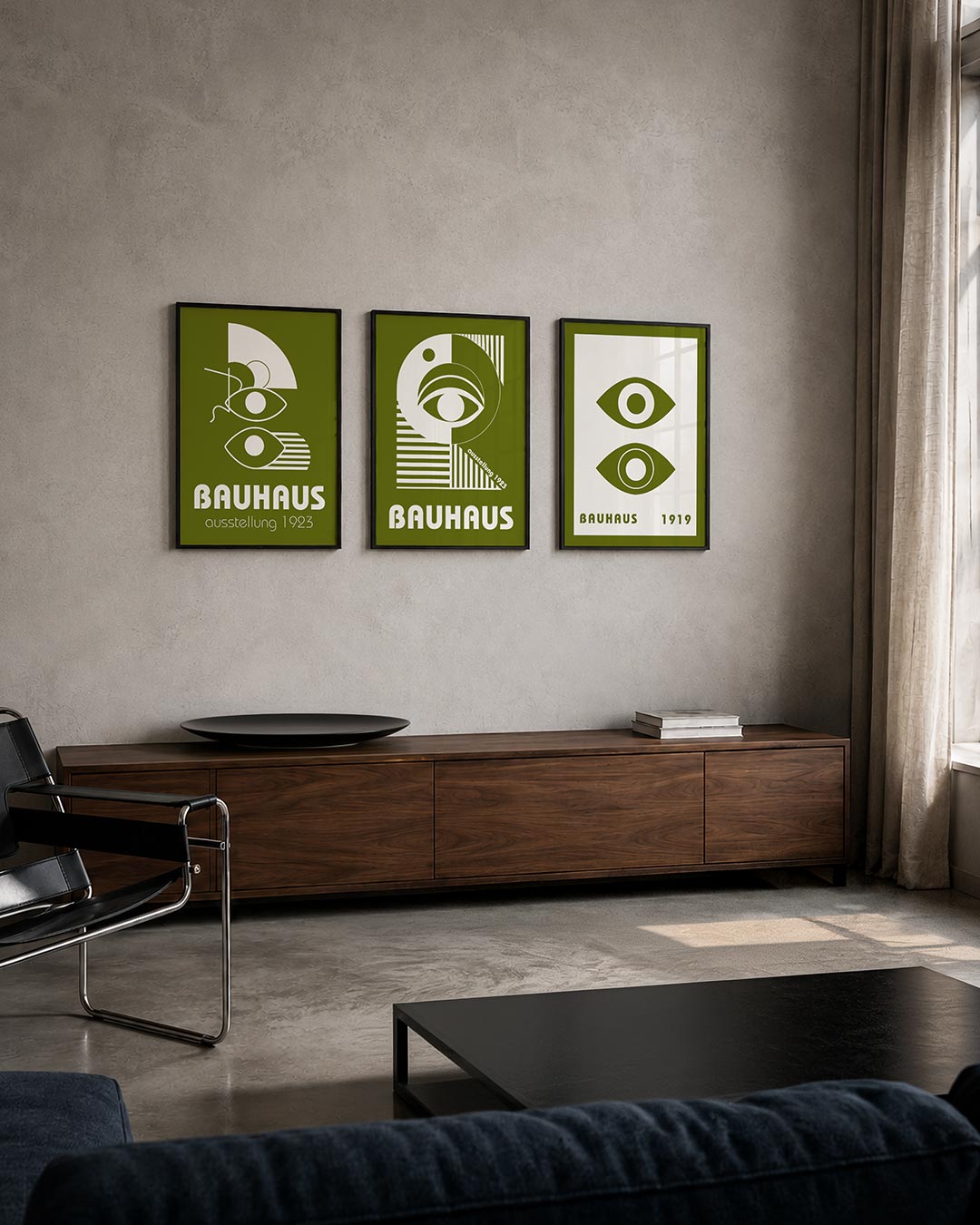Oogvorm en lijnen Posterset