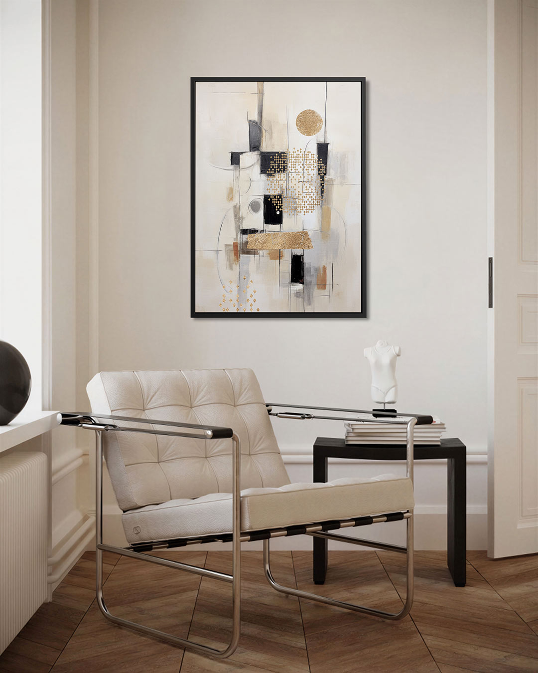 Geometrische vormen compositie Kunstwerk