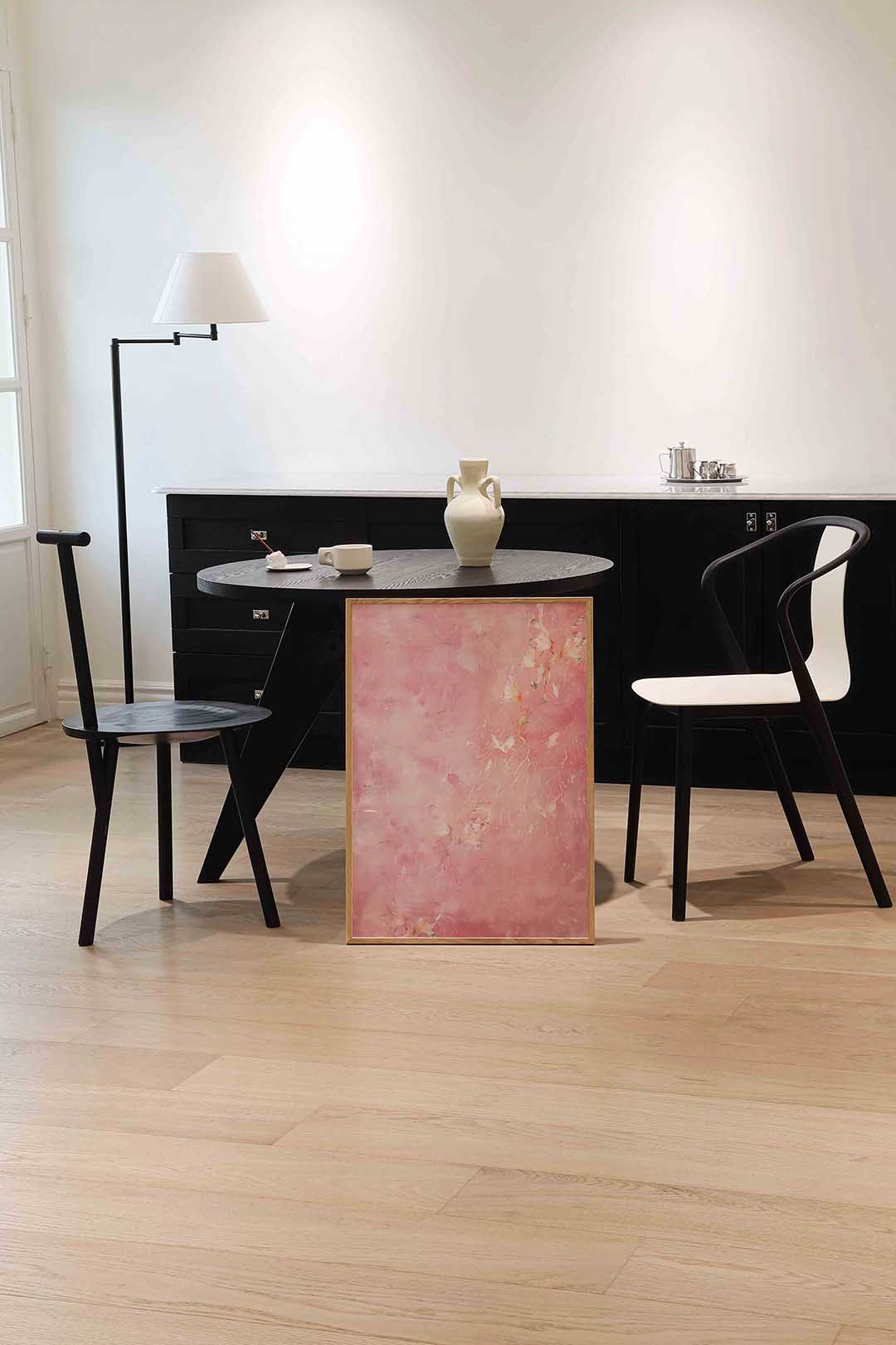 Bloemen op roze Poster