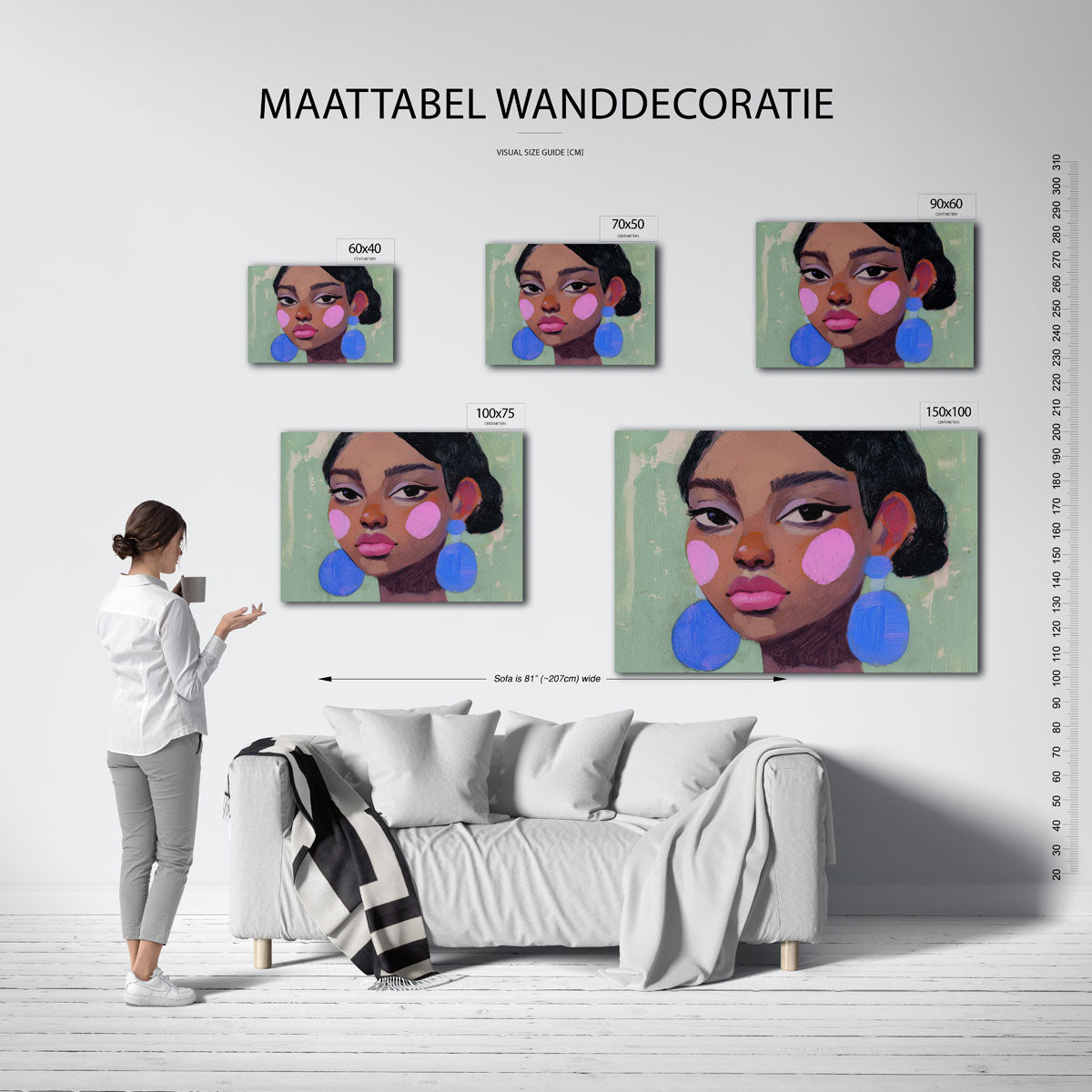 Portretstudie Kunstwerk