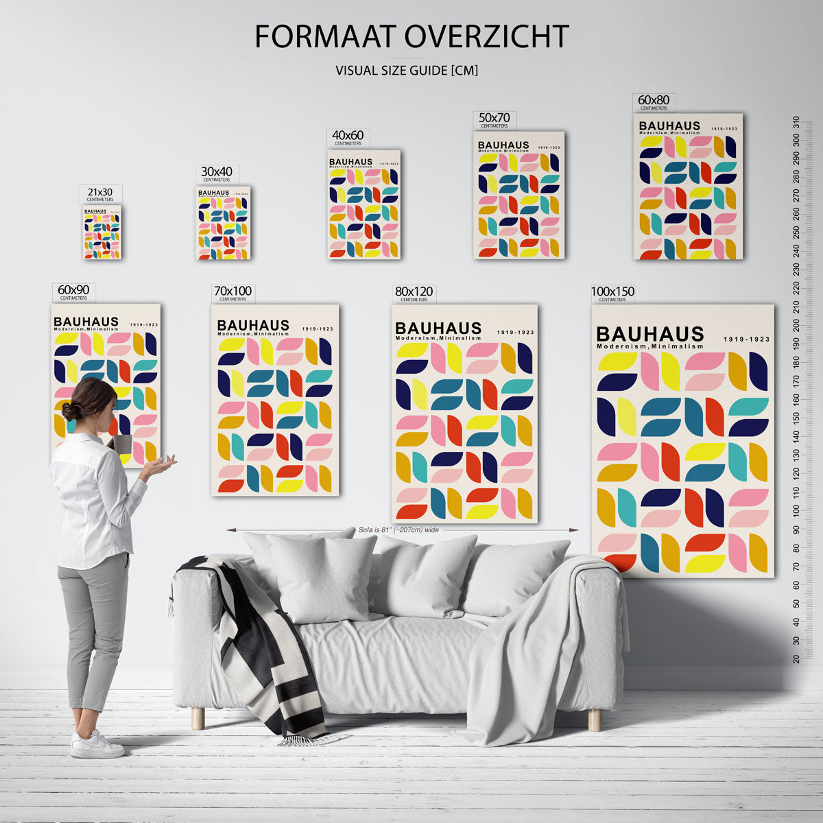 Vorm en kleurvlakken Poster