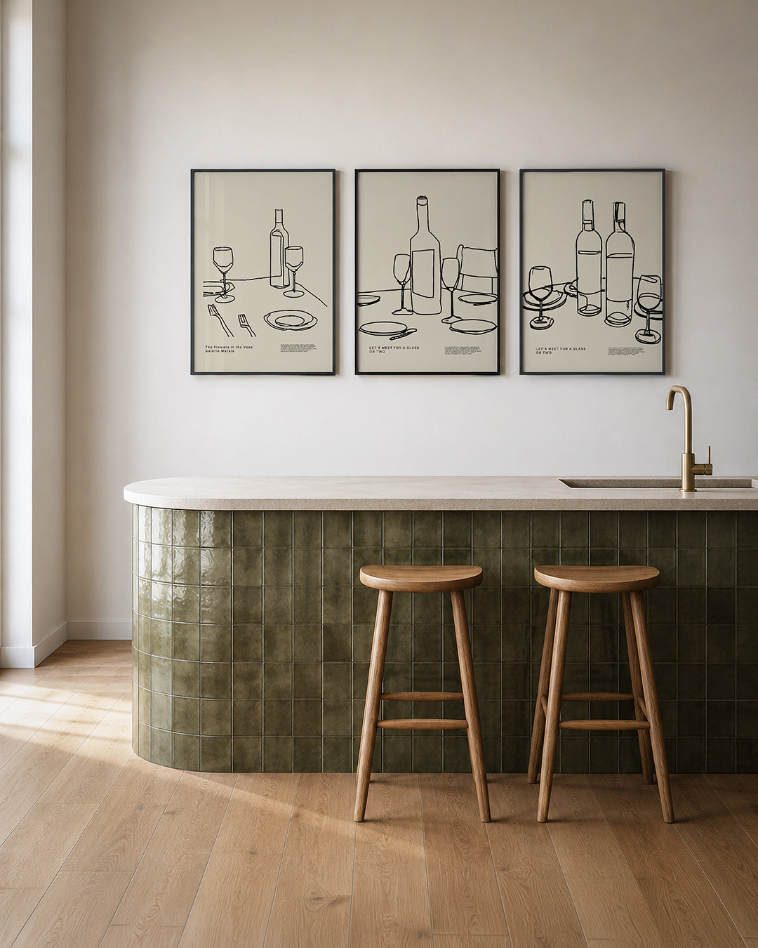 Lijnen en tafereel Posterset