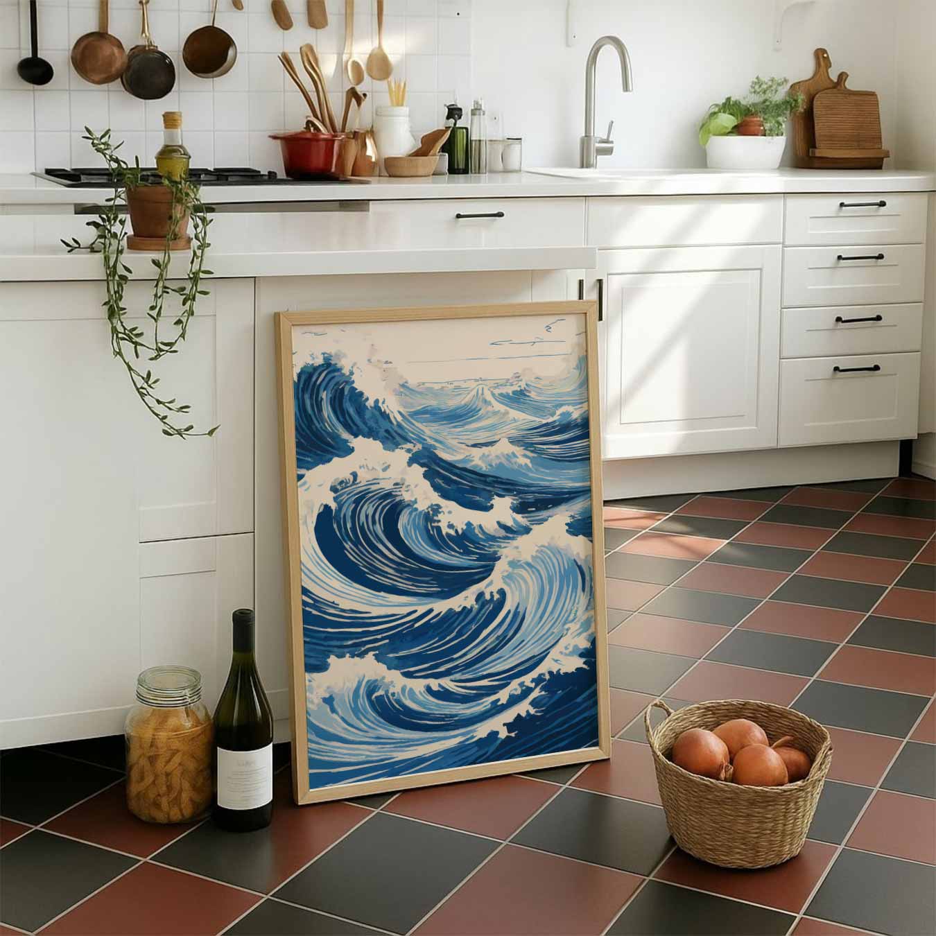 Dynamische Oceaangolven Poster-WallArtistic