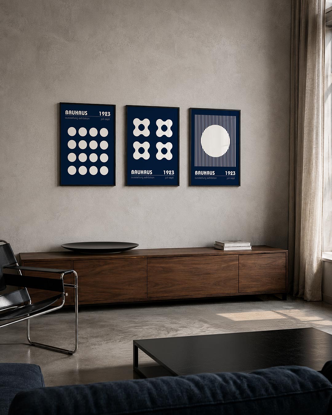 Cirkelritme en lijnen Posterset