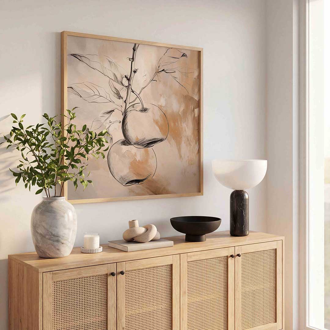 Twee appels aan tak Poster