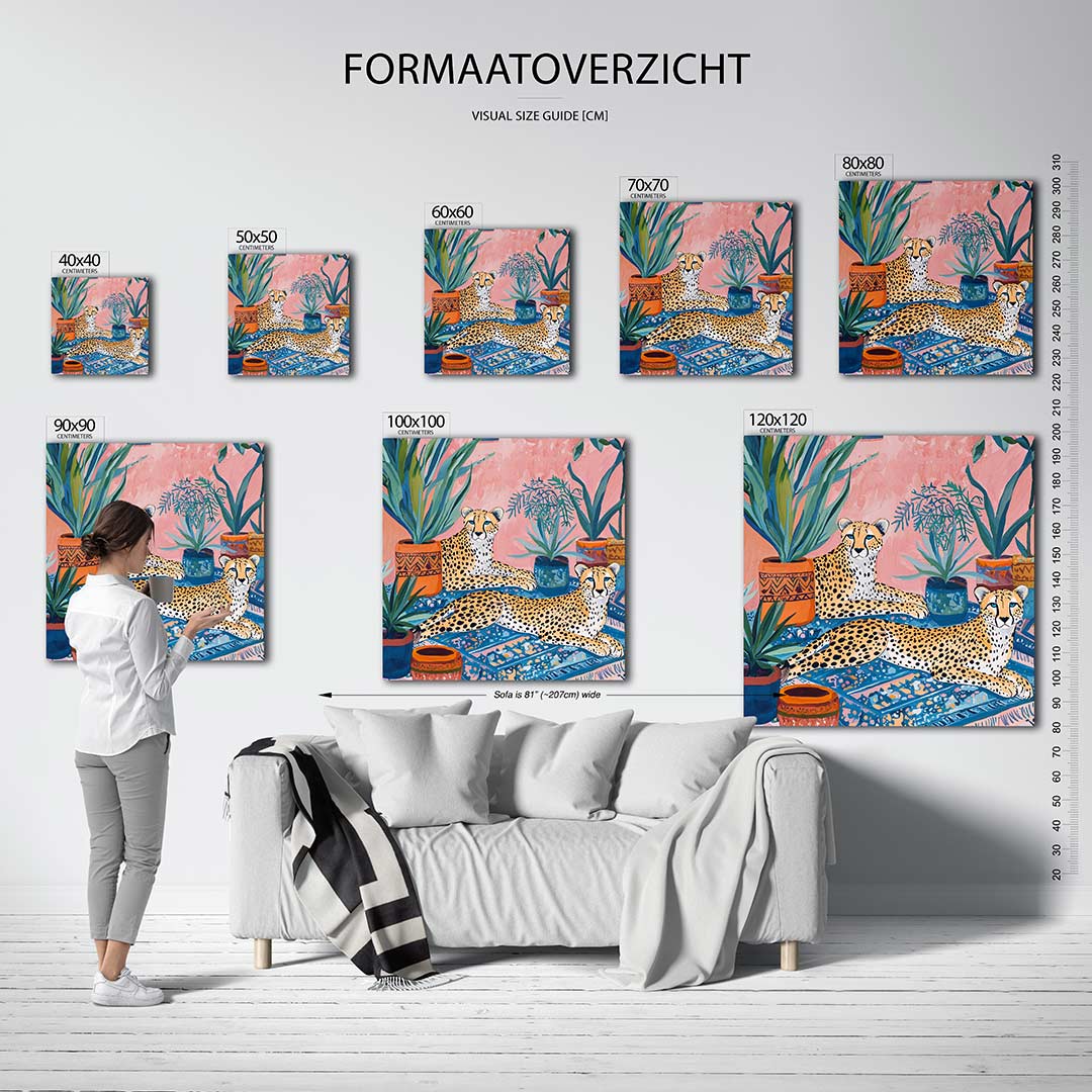 Exotische dieren en planten Kunstwerk