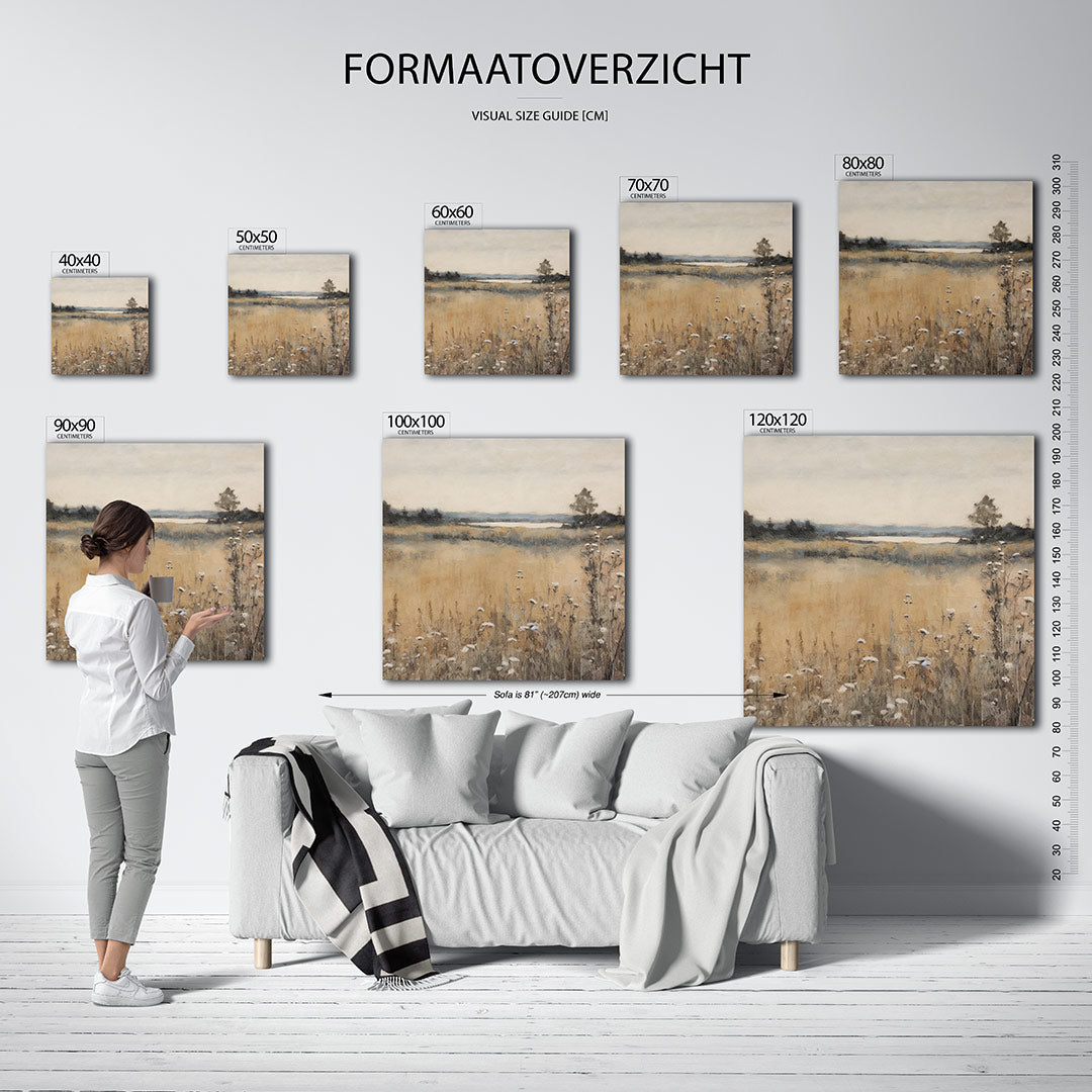 Rustige landschap weergave Kunstwerk