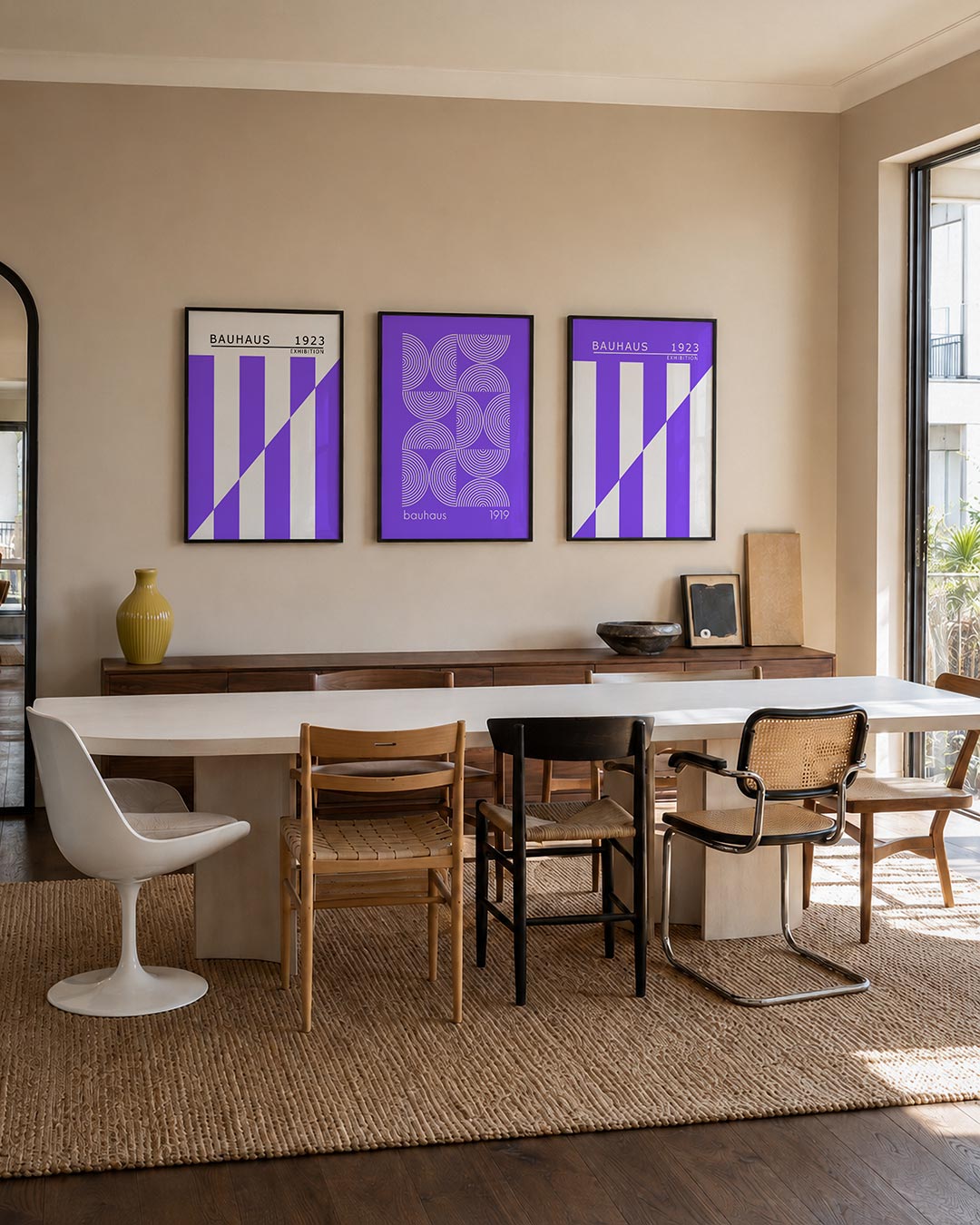 Lijnen en kleurvlakken Posterset