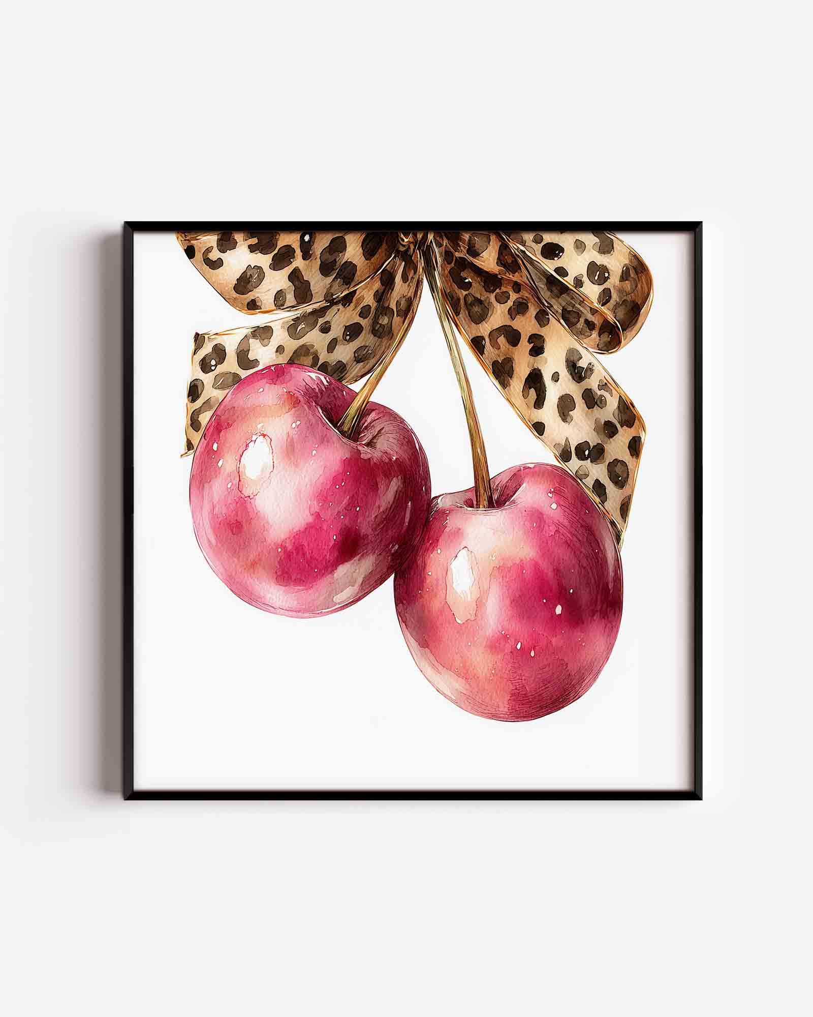 Kersen met strik Poster