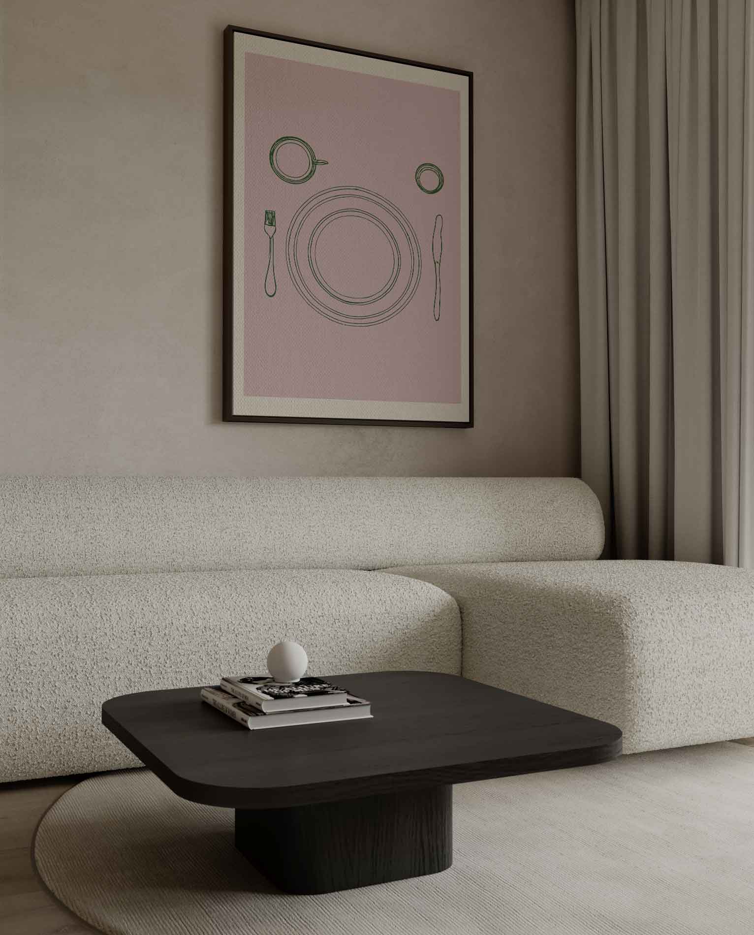 Minimalistisch Tafelschikking Kunstwerk-canvas-dibond-plexiglas-wanddecoratie-WallArtistic