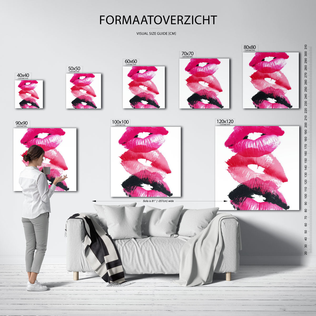 Lippenafdrukken Poster