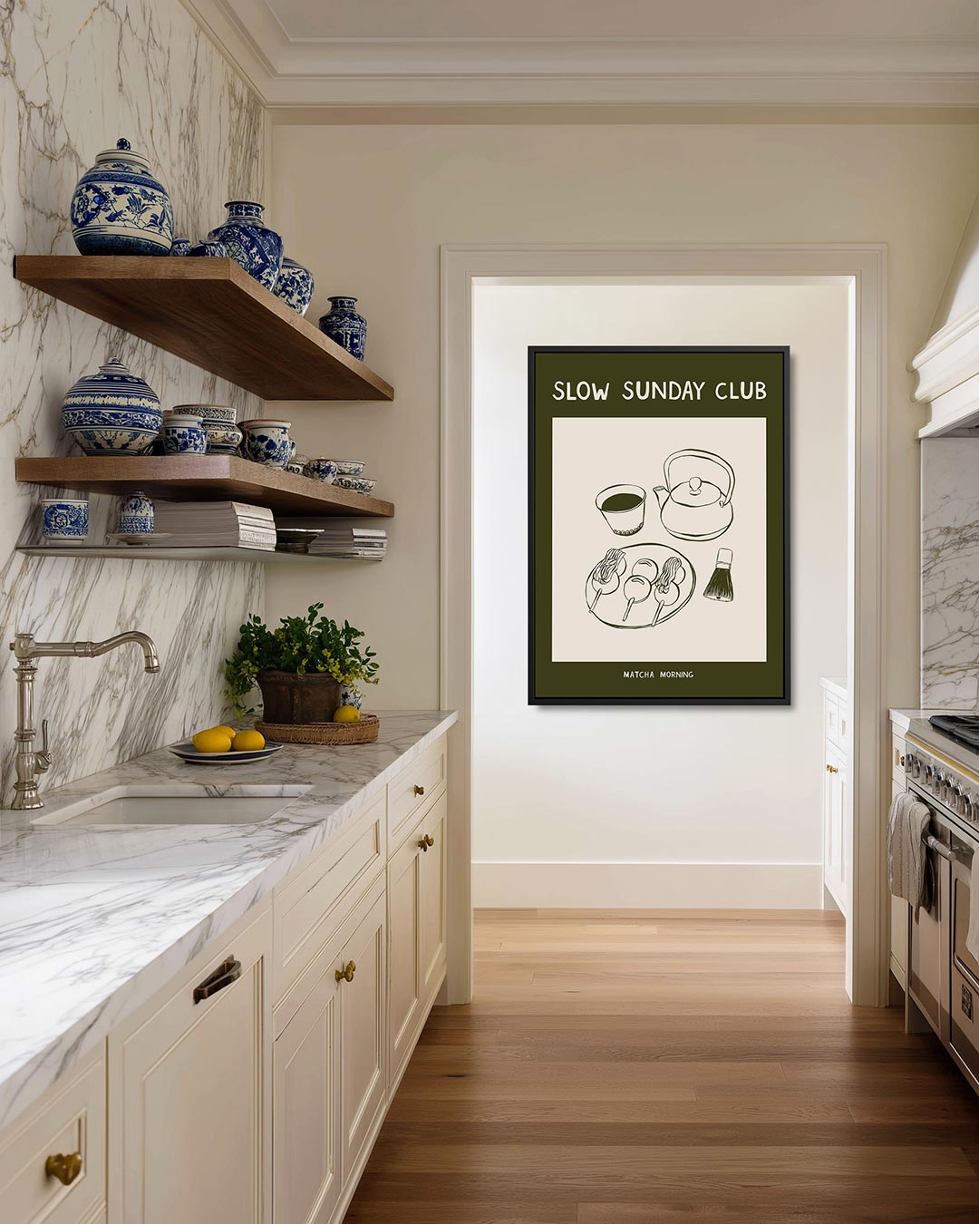 Rustige zondag illustratie Kunstwerk
