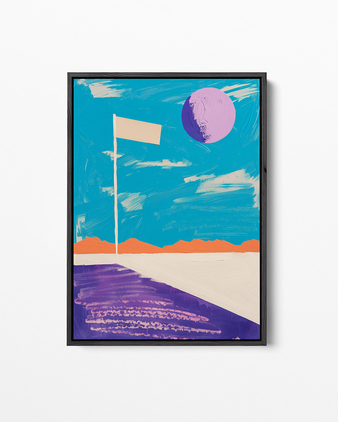 Geometrische kleurencompositie Kunstwerk